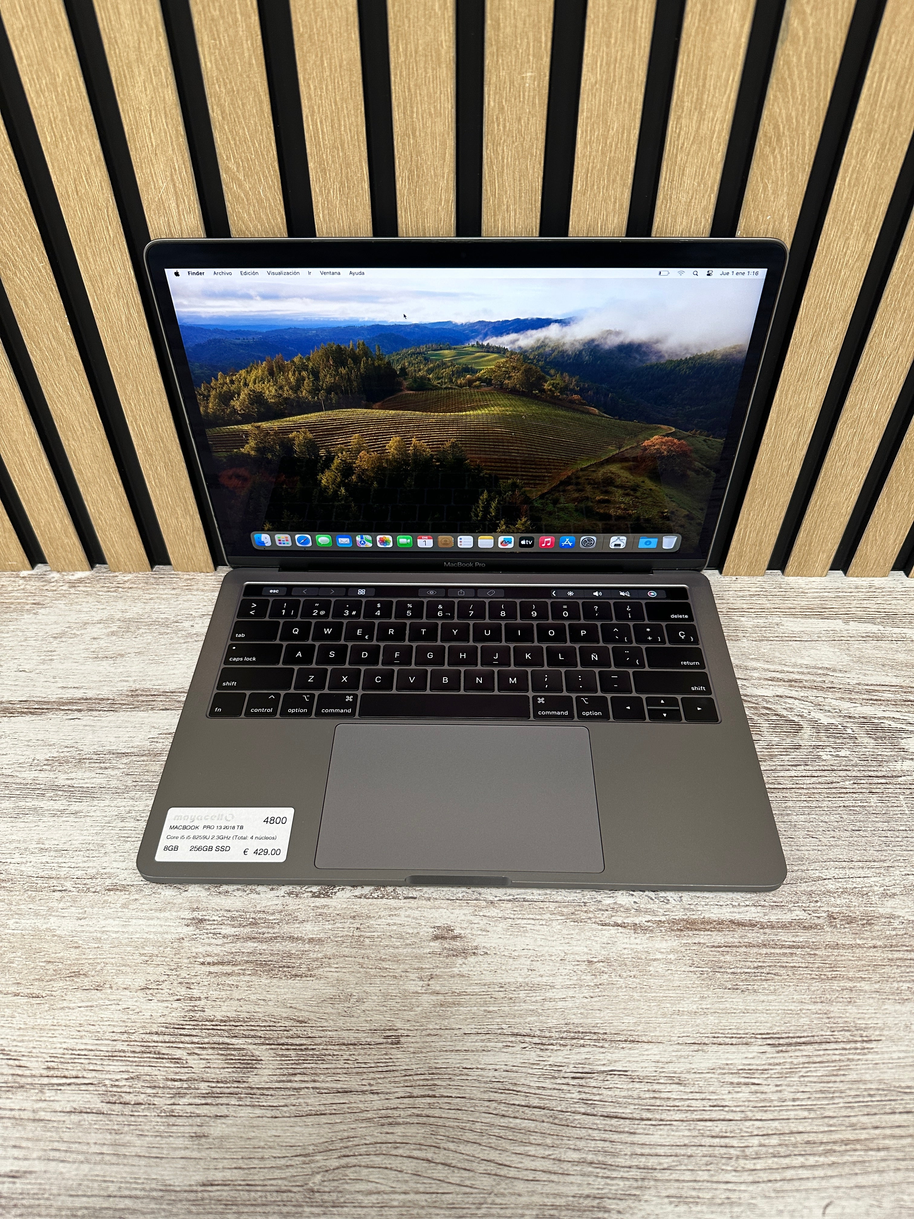 MacBook Pro 13" 2018 TB i5 8gb 256gb SSD
