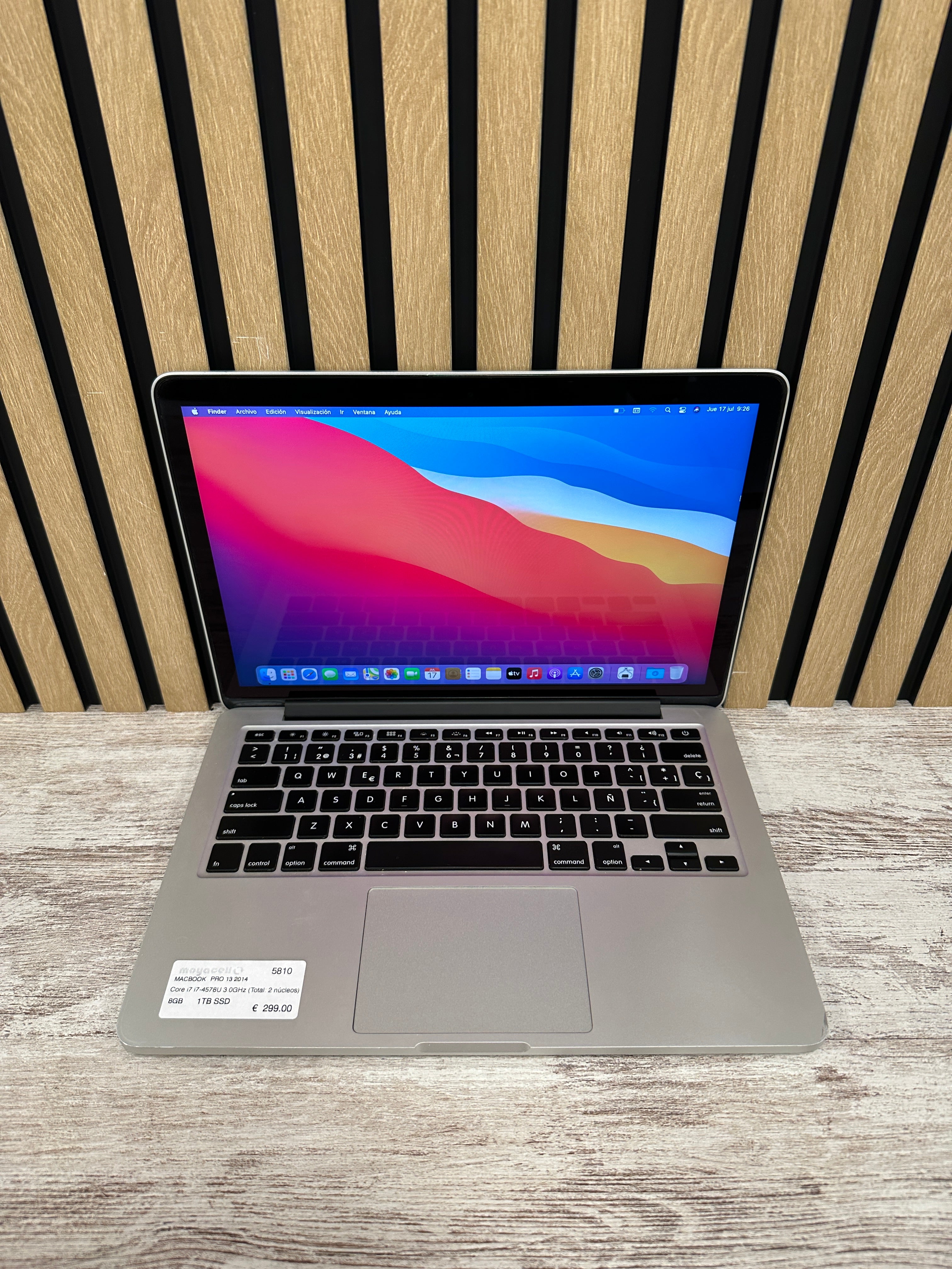 MacBook Pro 13" 2014 i7 8gb 1tb SSD - Moyacell