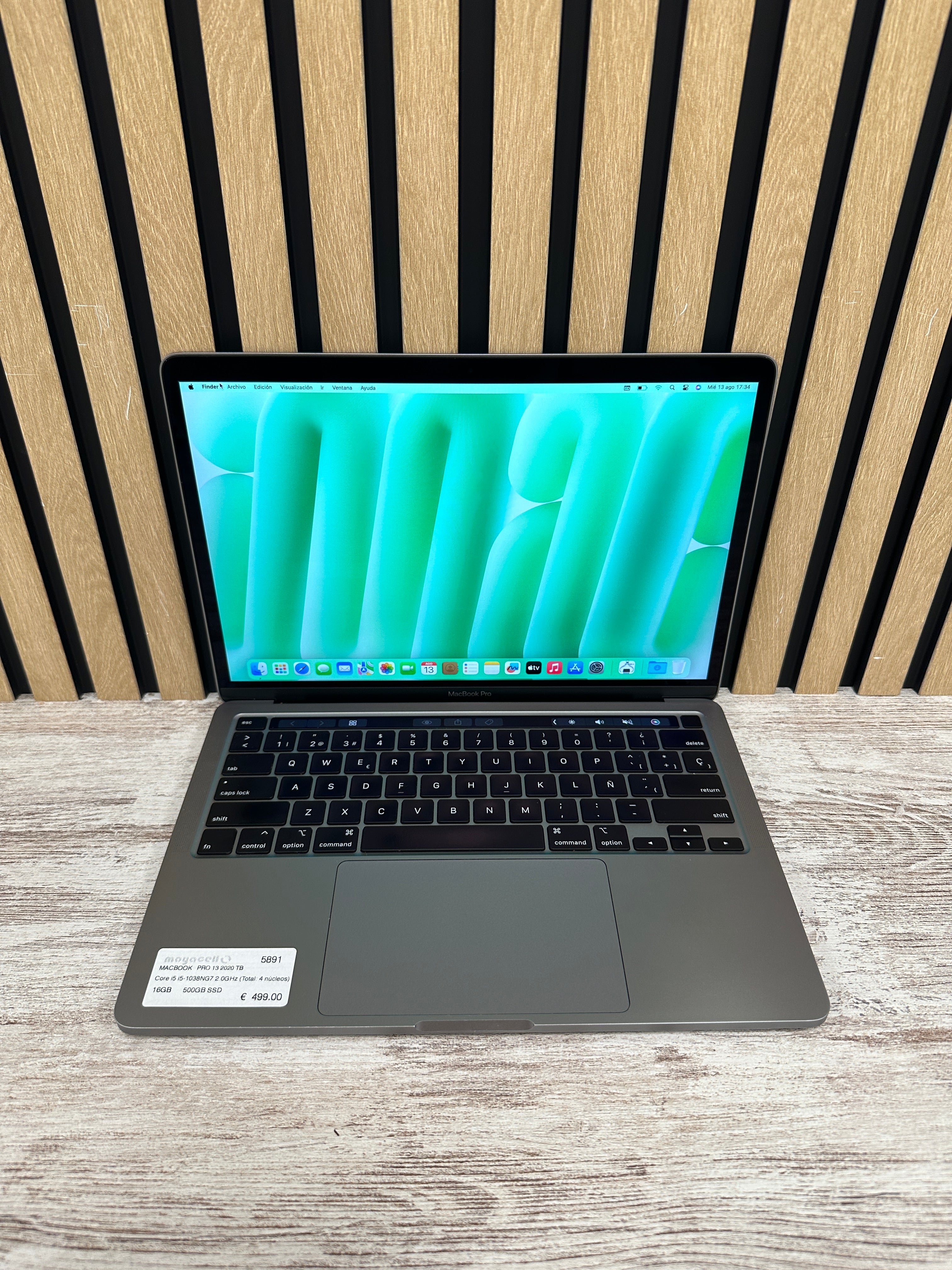 MacBook Pro 13" 2020 TB i5 16gb 500gb SSD - Moyacell