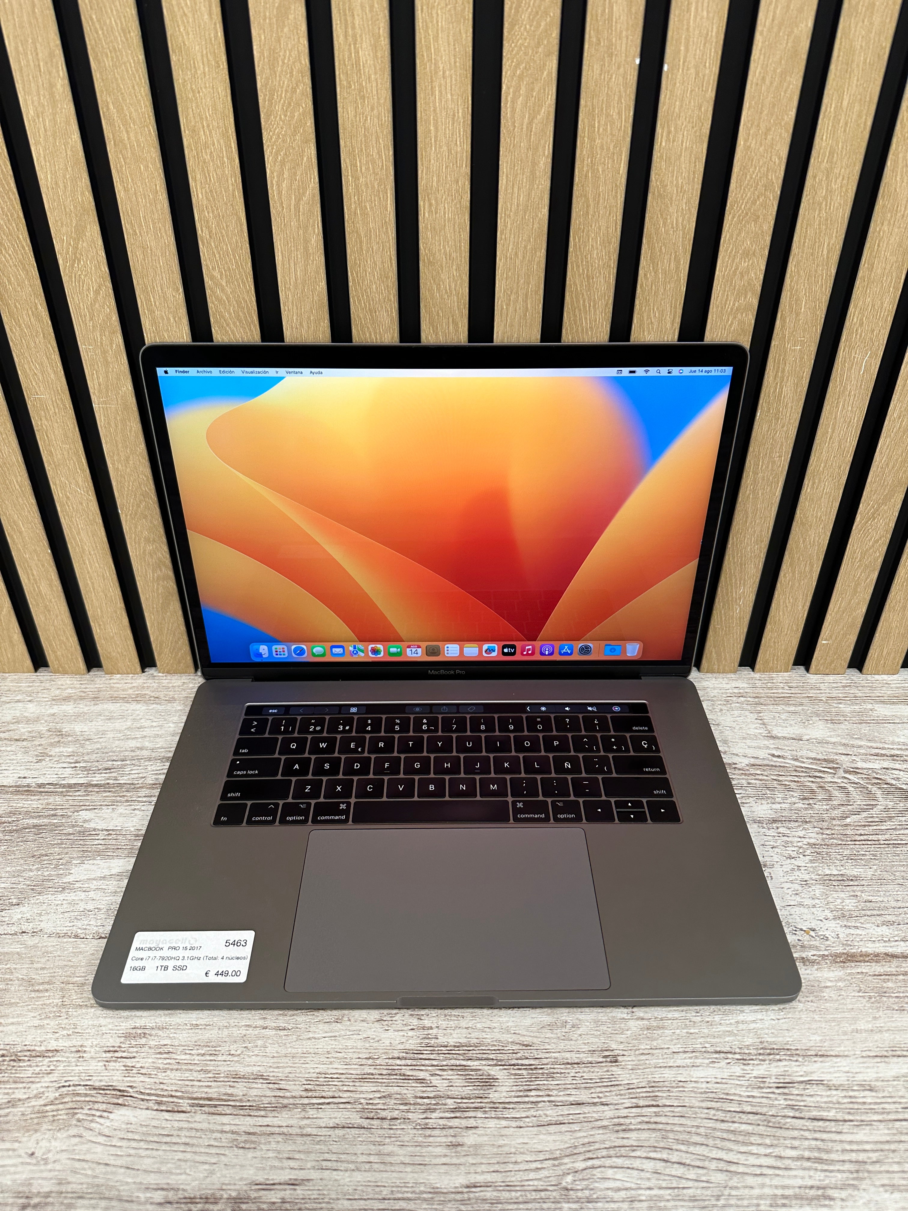MacBook Pro 15" 2017 i7 16gb 1tb SSD - Moyacell