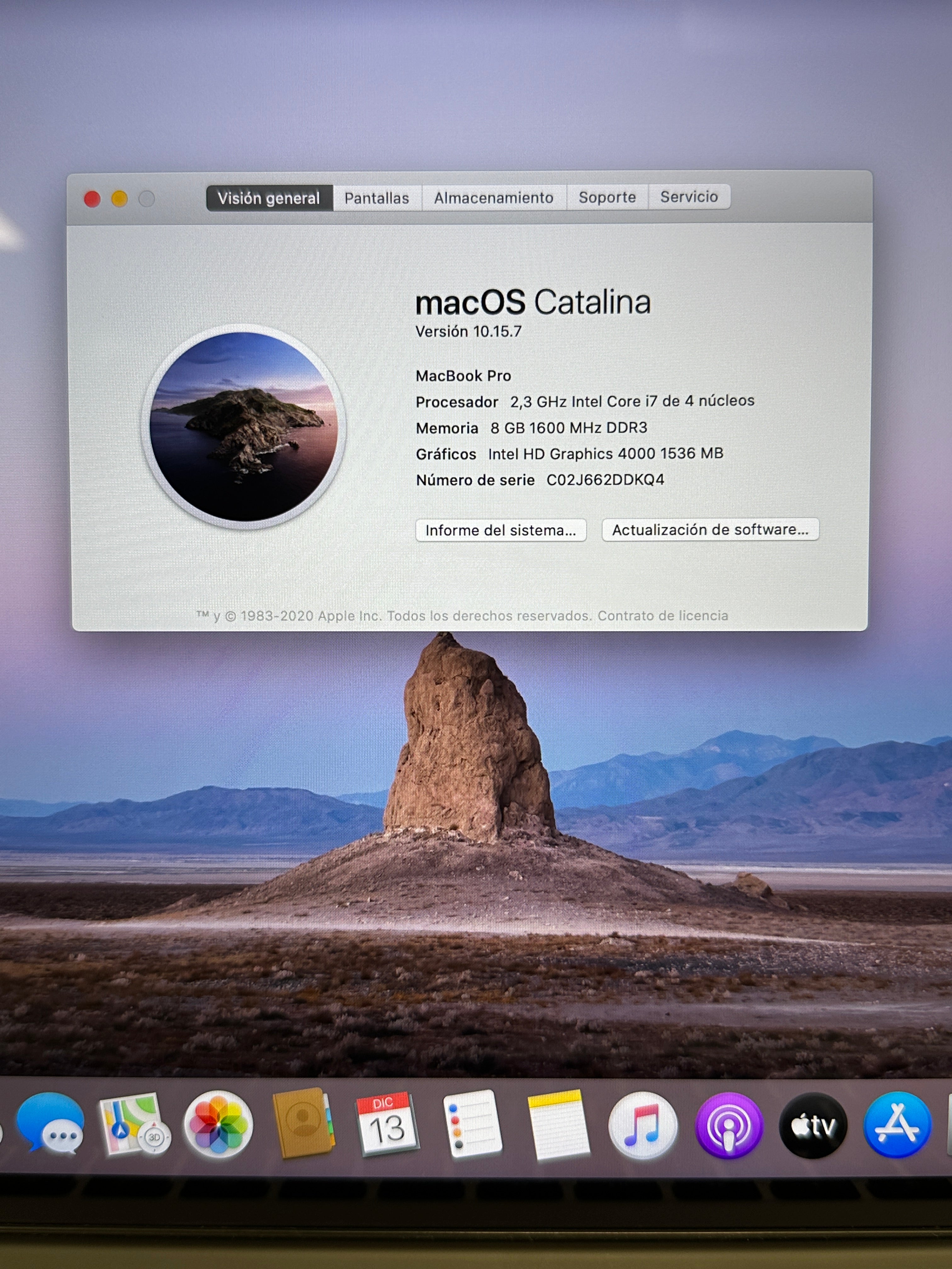 MacBook Pro 15" 2012 i7 8gb 250gb SSD - Moyacell