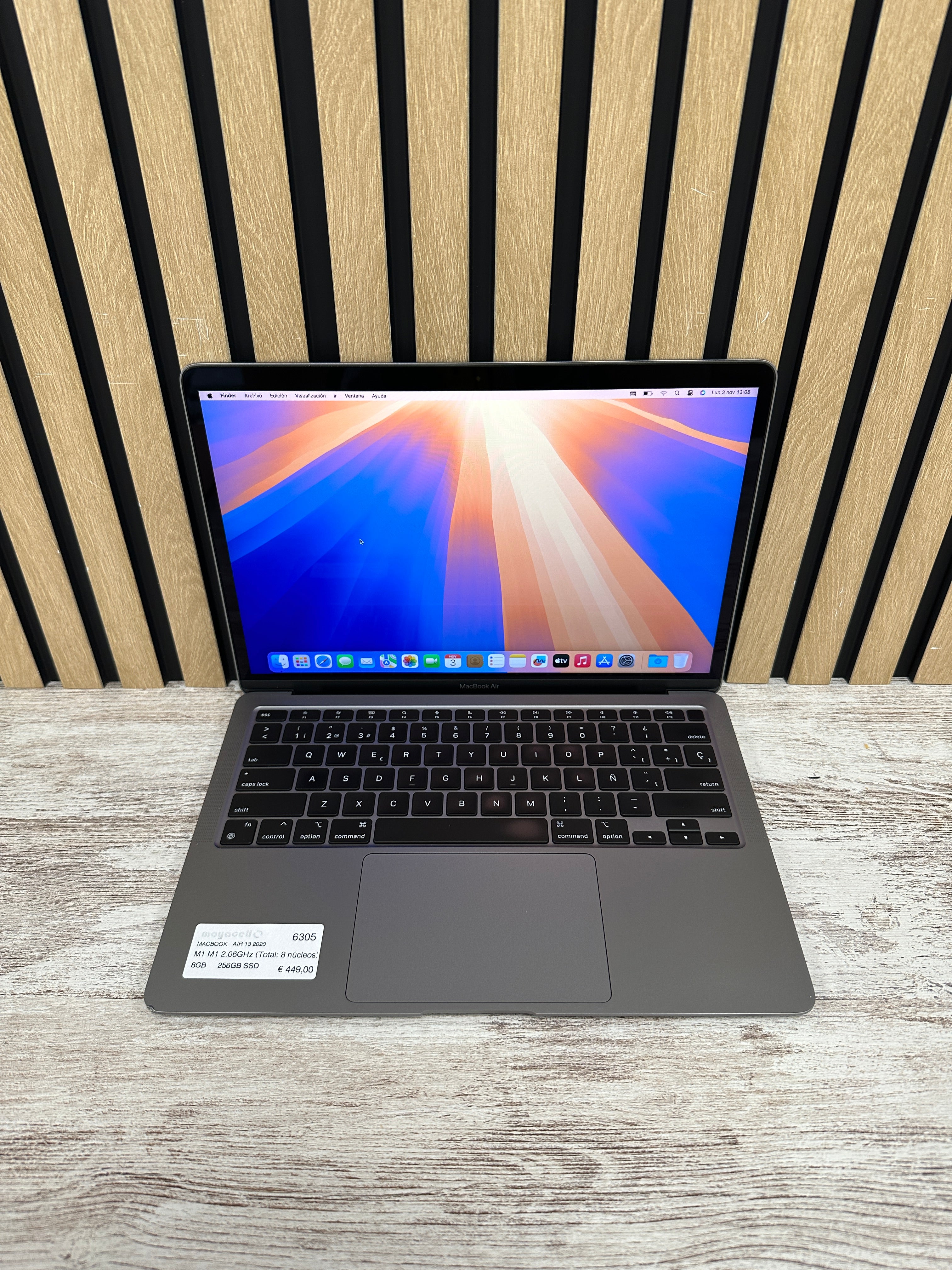 MacBook Air 13" 2020 M1 8gb 256gb SSD