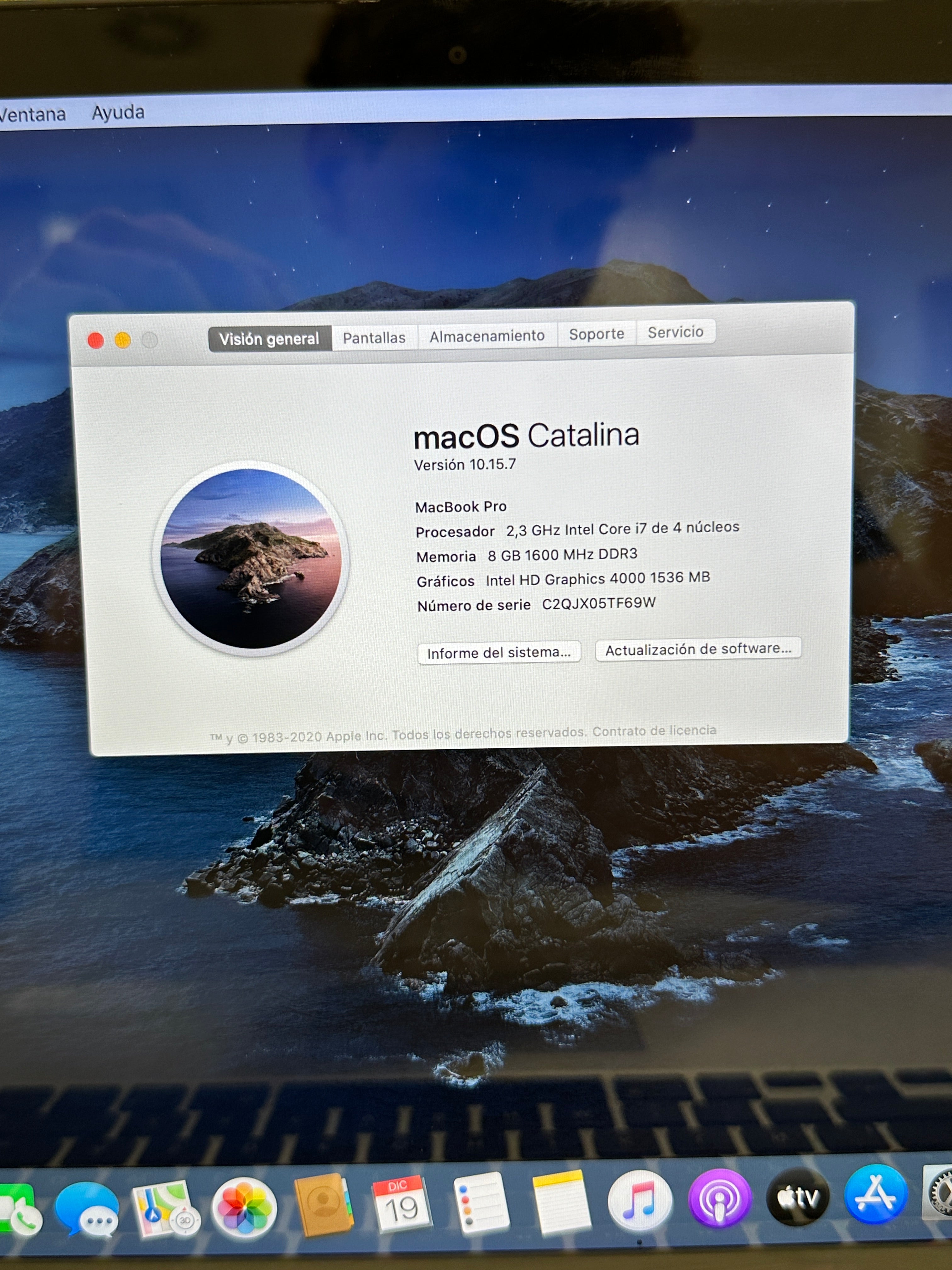 MacBook Pro 15" 2012 i7 8gb 250gb SSD - Moyacell