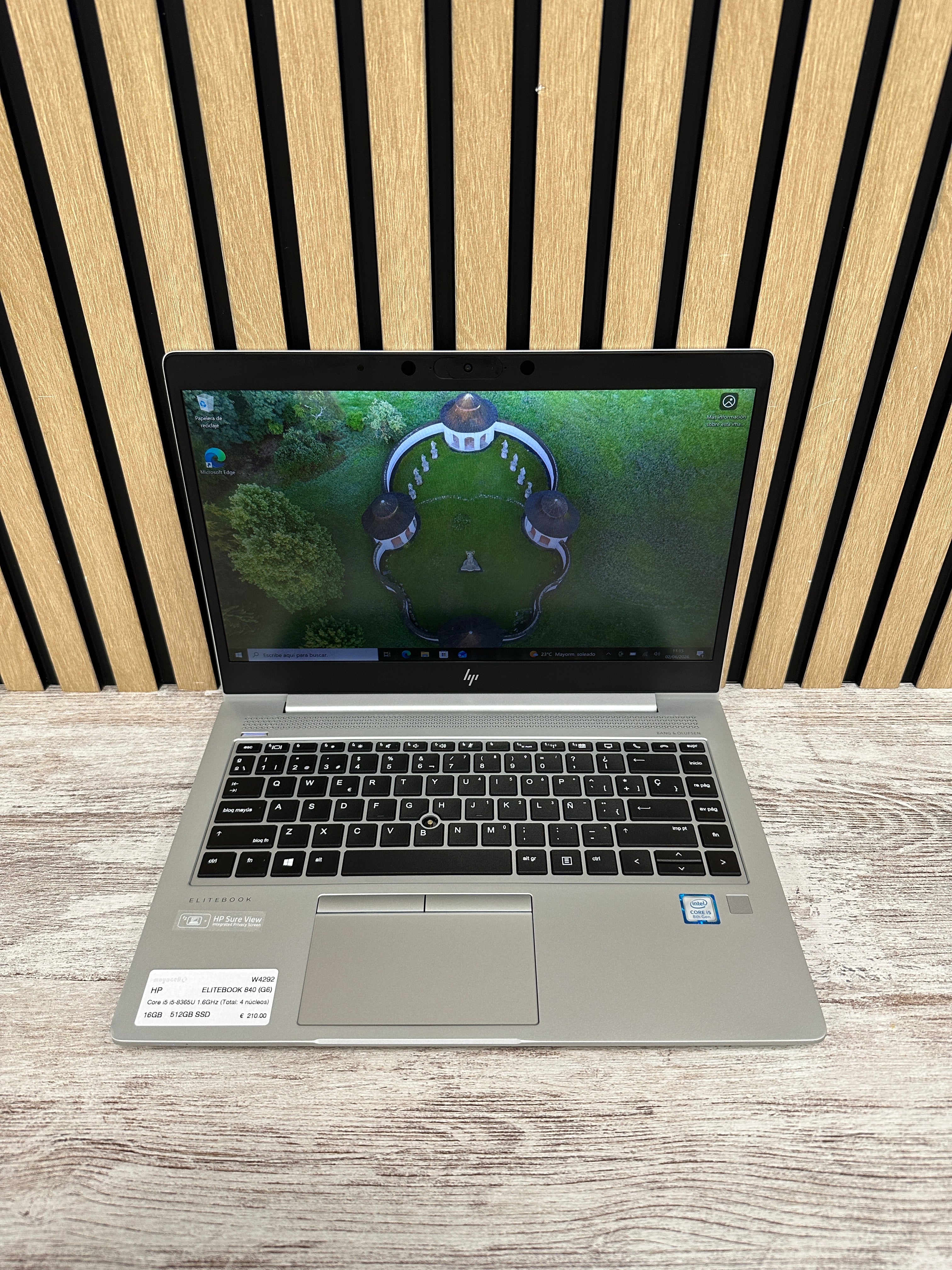 HP ELITEBOOK 840 (G6) Core i5 i5-8365U 1.6GHz (Total: 4 núcleos) 16GB 512GB SSD 14"