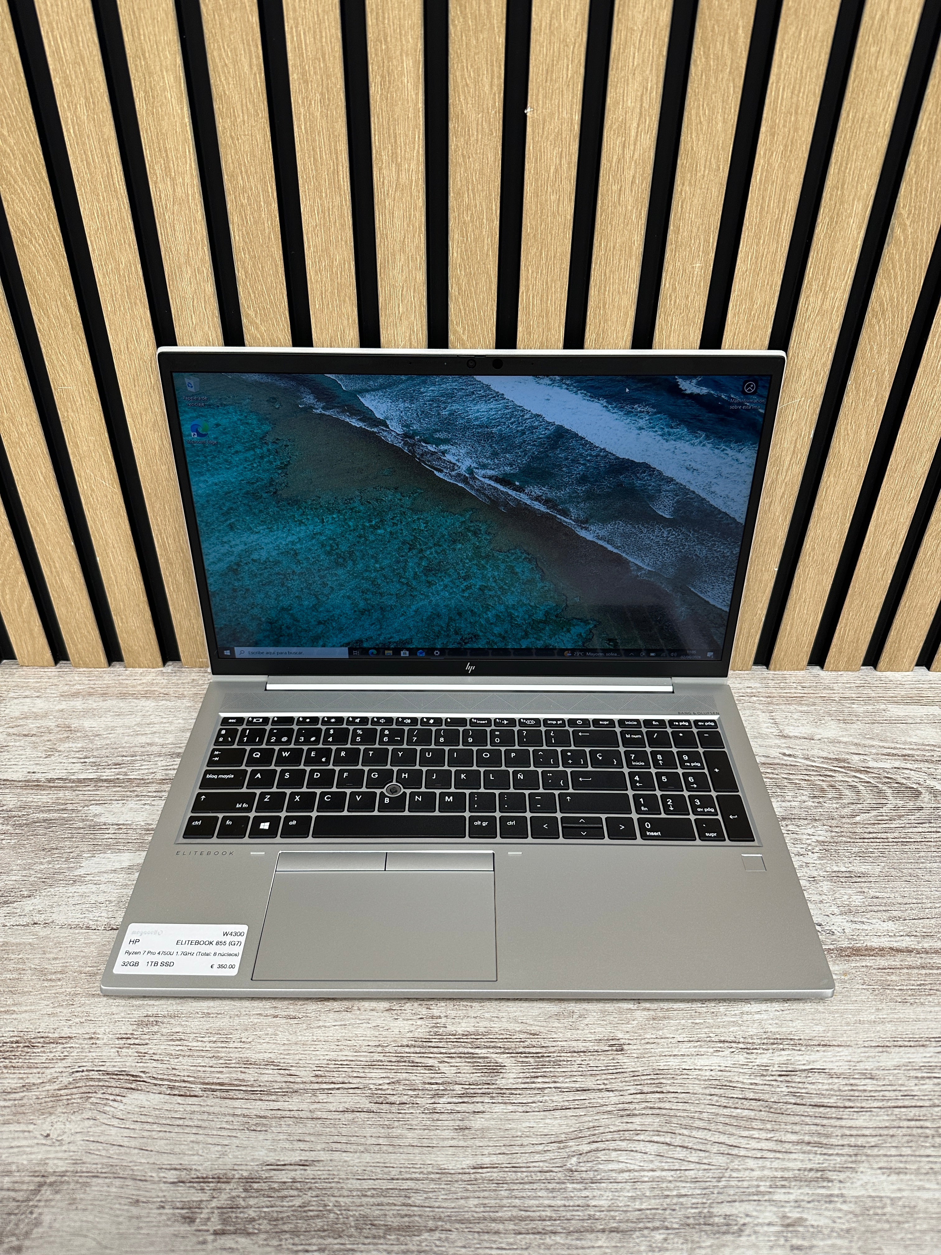 HP ELITEBOOK 855 (G7) Ryzen 7 Pro 4750U 1.7GHz (Total: 8 núcleos) 32GB 1TB SSD 15.6"