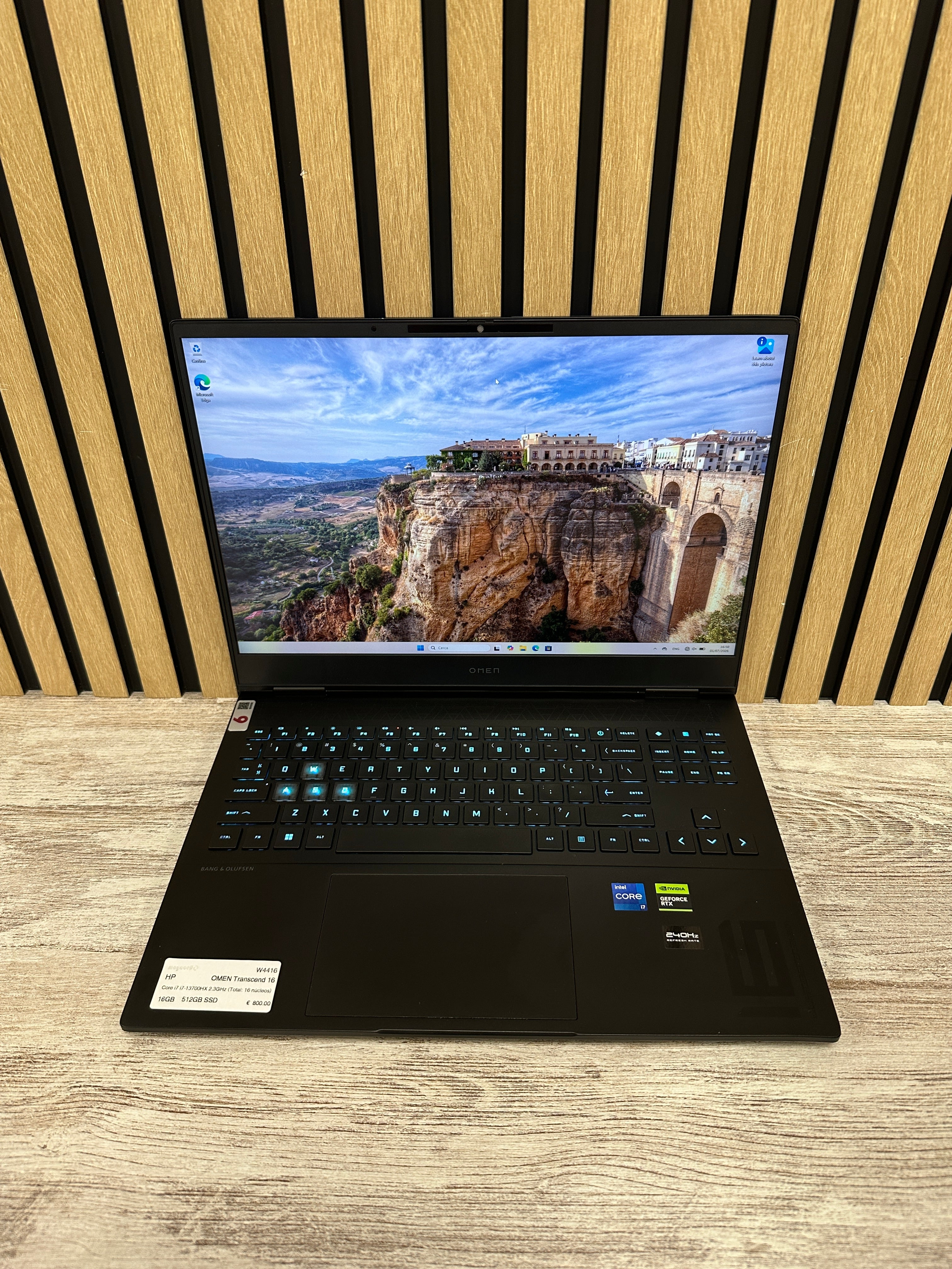 HP OMEN Transcend 16 i7 16GB 512GB SSD 16.0" - Moyacell