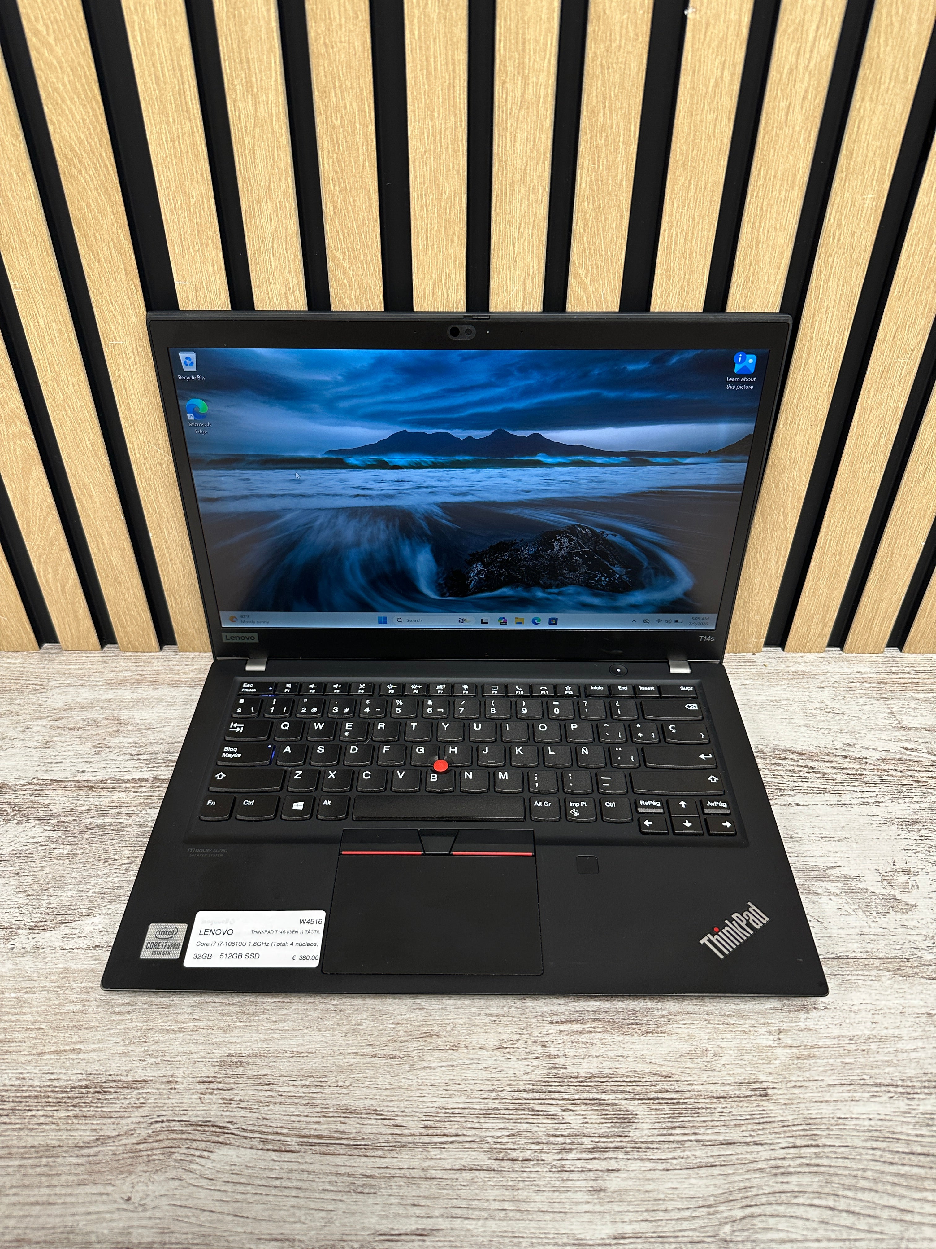 LENOVO THINKPAD T14S (GEN 1) TÁCTIL i7 32GB 512GB SSD 14" - Moyacell