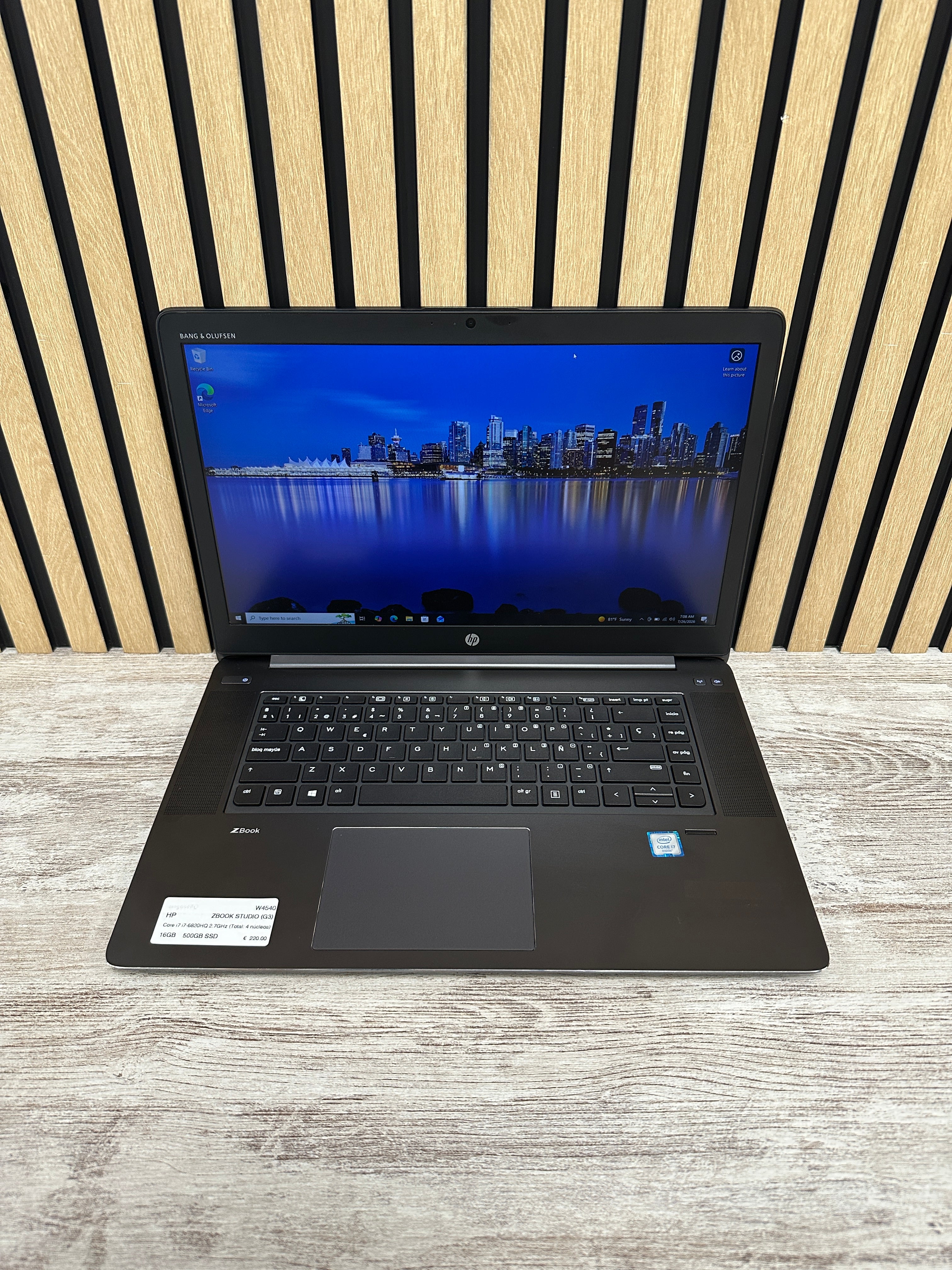 HP ZBOOK STUDIO (G3) i7 16GB 500GB SSD 15.6" - Moyacell