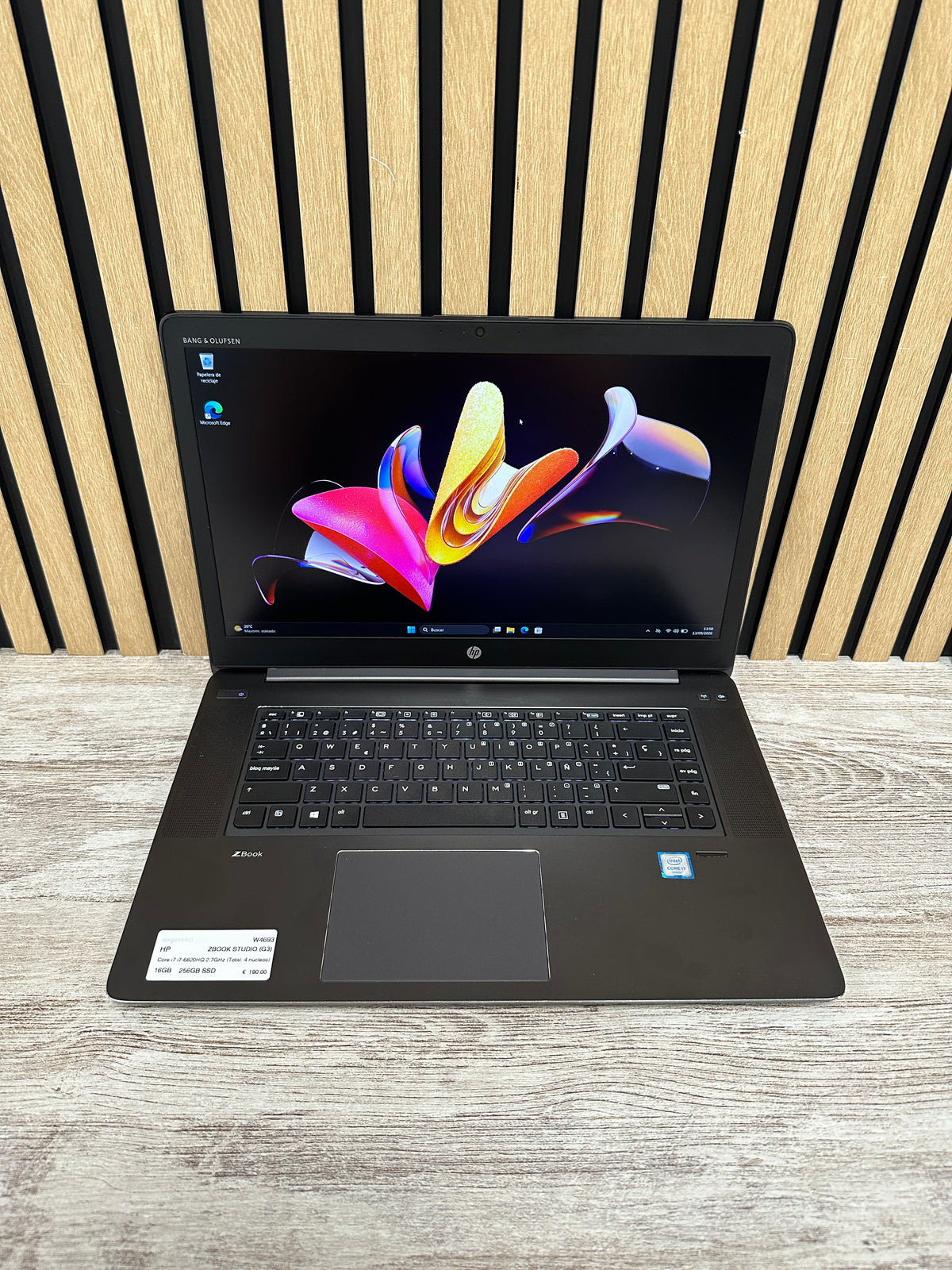 HP ZBOOK STUDIO (G3) i7 16GB 256GB SSD 15.6" - Moyacell