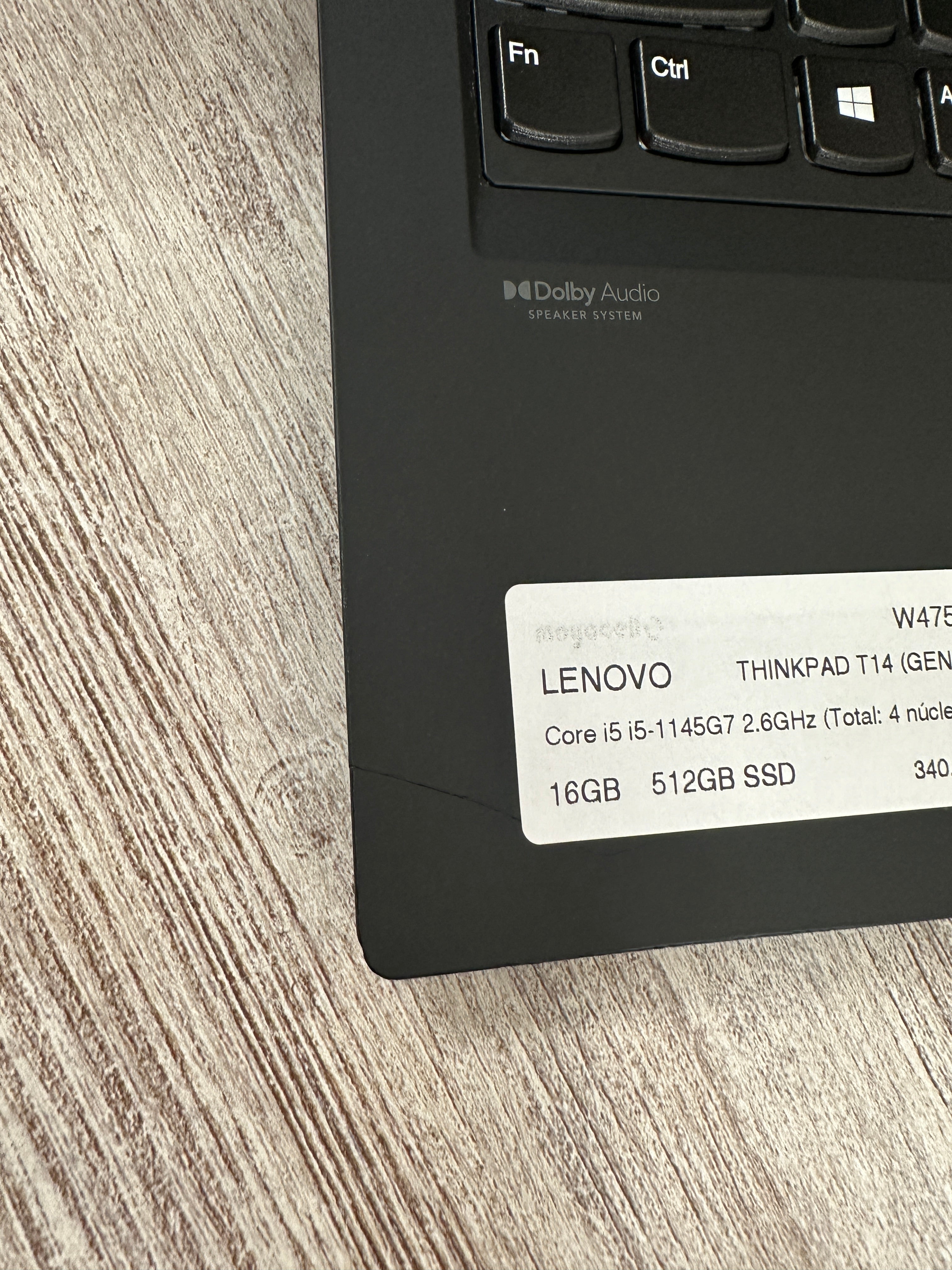 LENOVO THINKPAD T14 (GEN 2) Core i5 i5-1145G7 2.6GHz (Total: 4 núcleos) 16GB 512GB SSD 14" - Moyacell