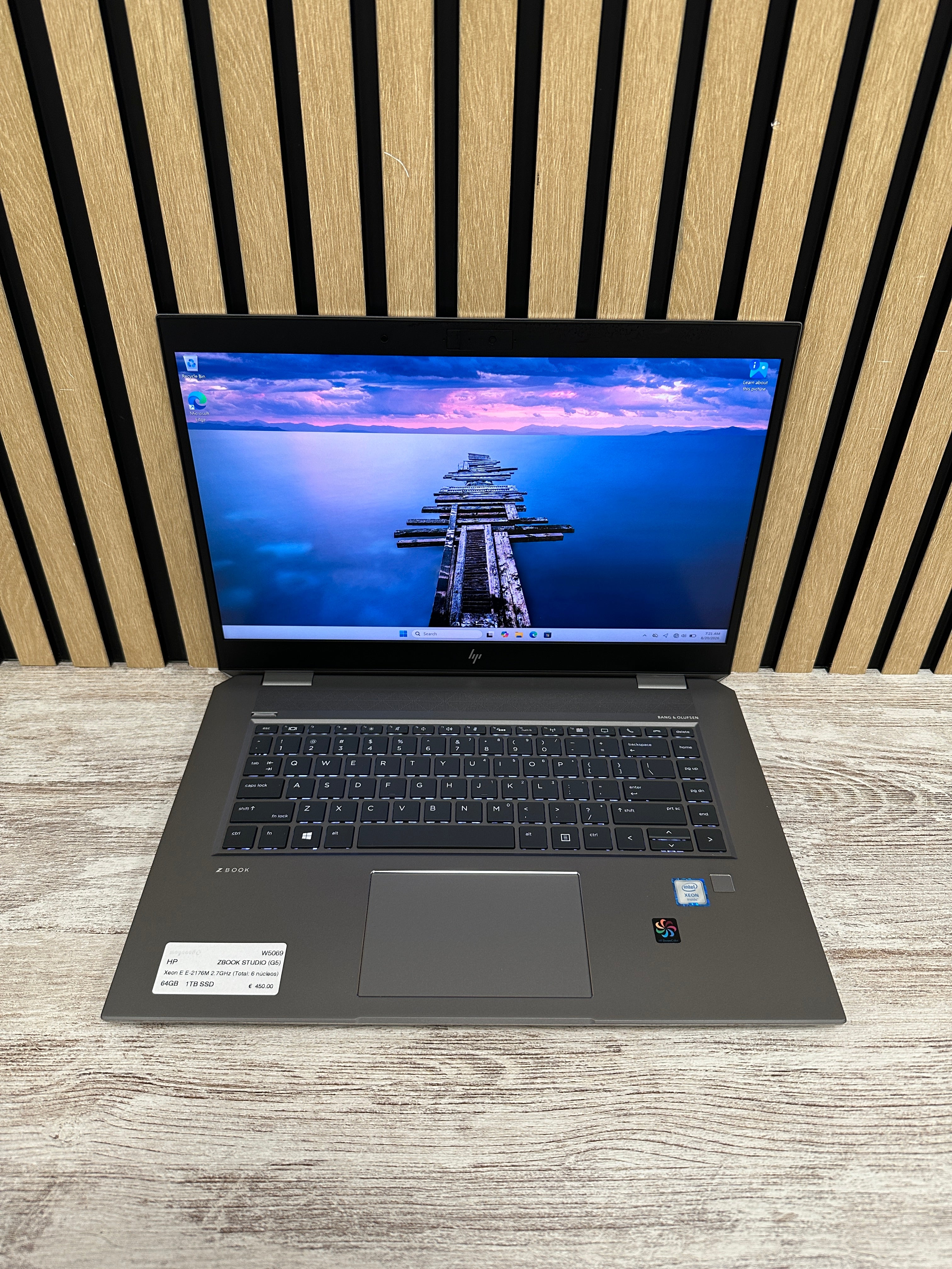 HP ZBOOK STUDIO (G5) Xeon E 64GB 1TB SSD 15.6" - Moyacell