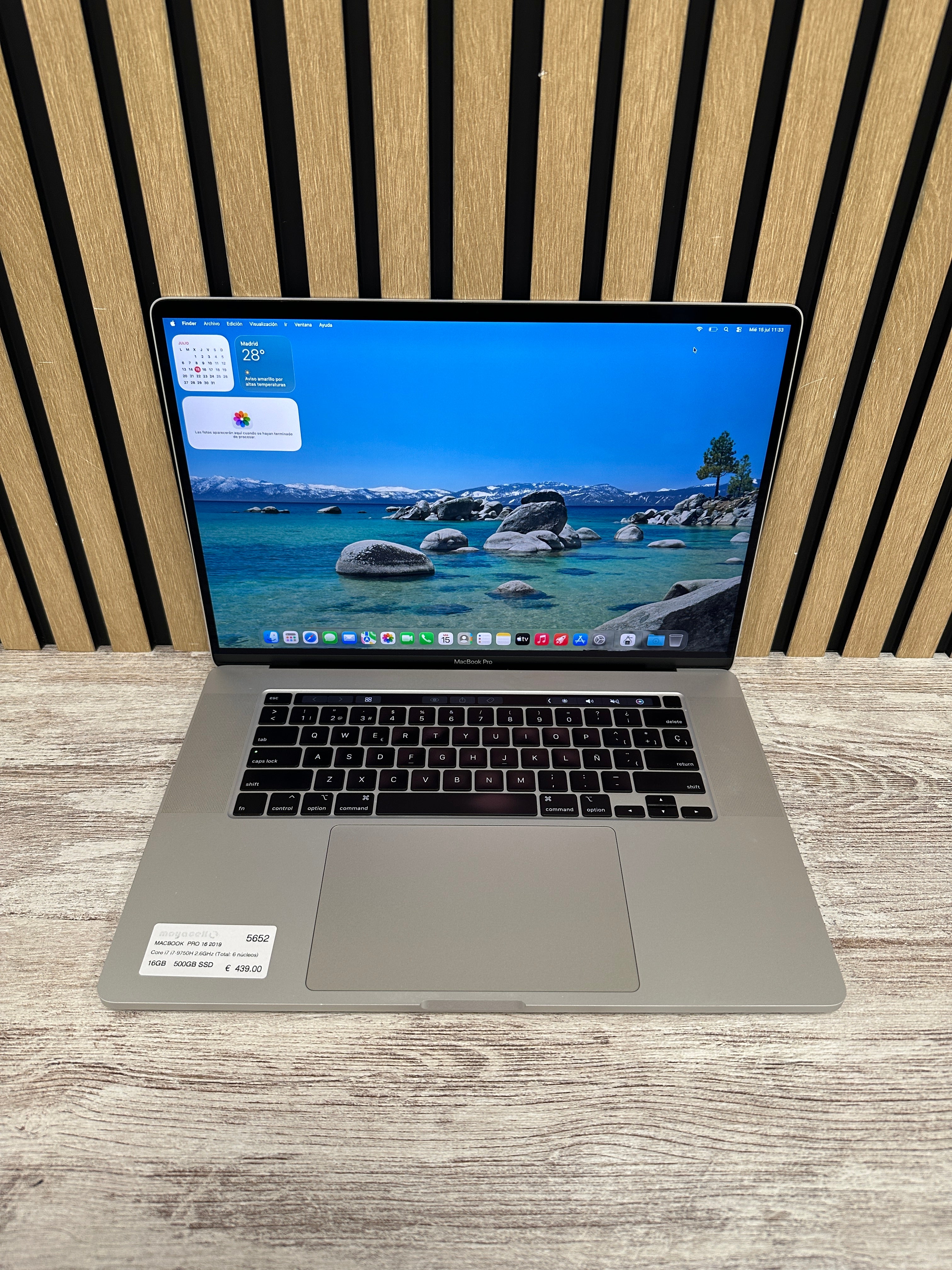 MacBook PRO 16 2019 Core i7 16GB 500GB SSD - Moyacell