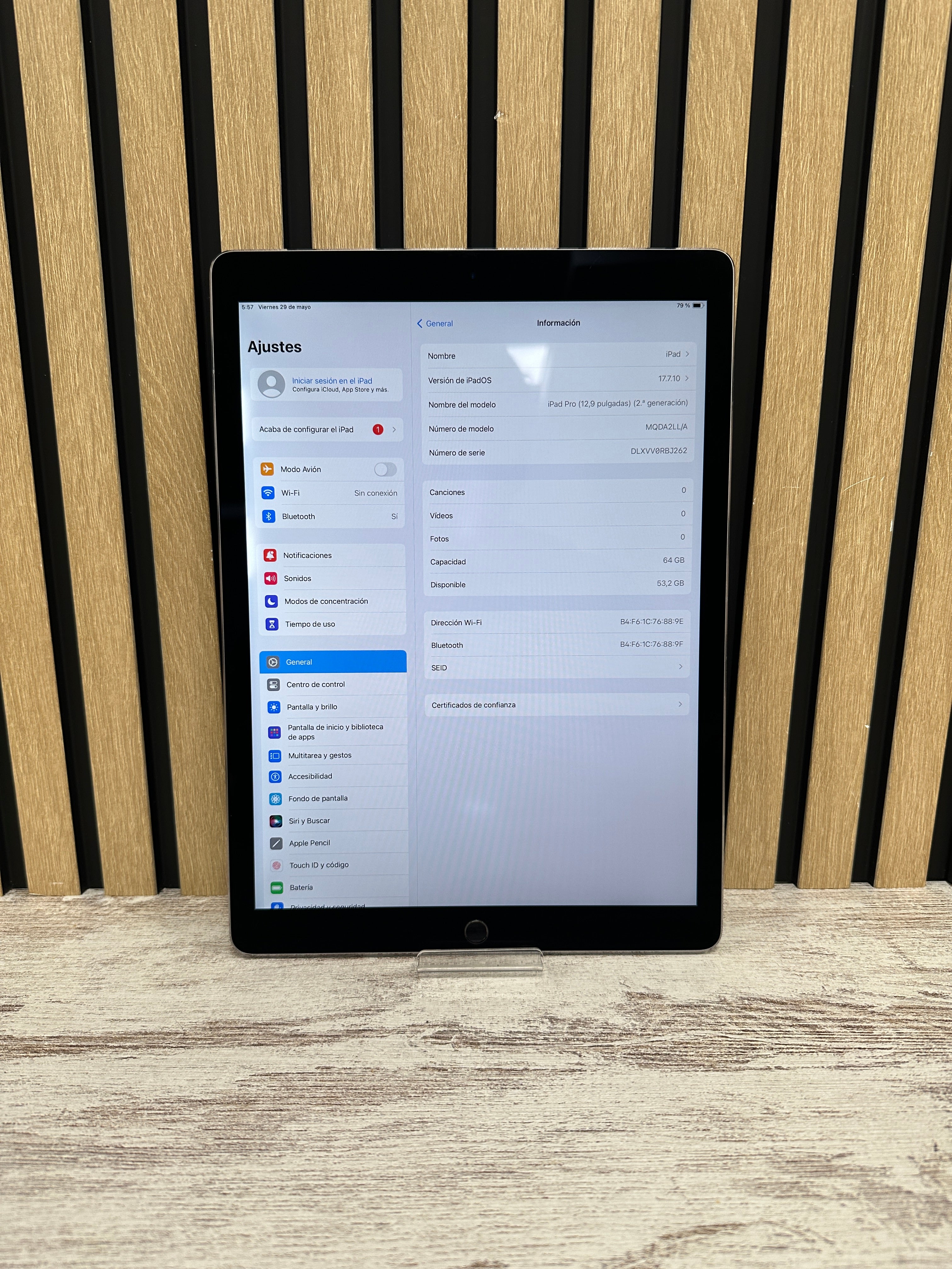IPAD PRO 12.9" (2ND GEN) 2017 64GB