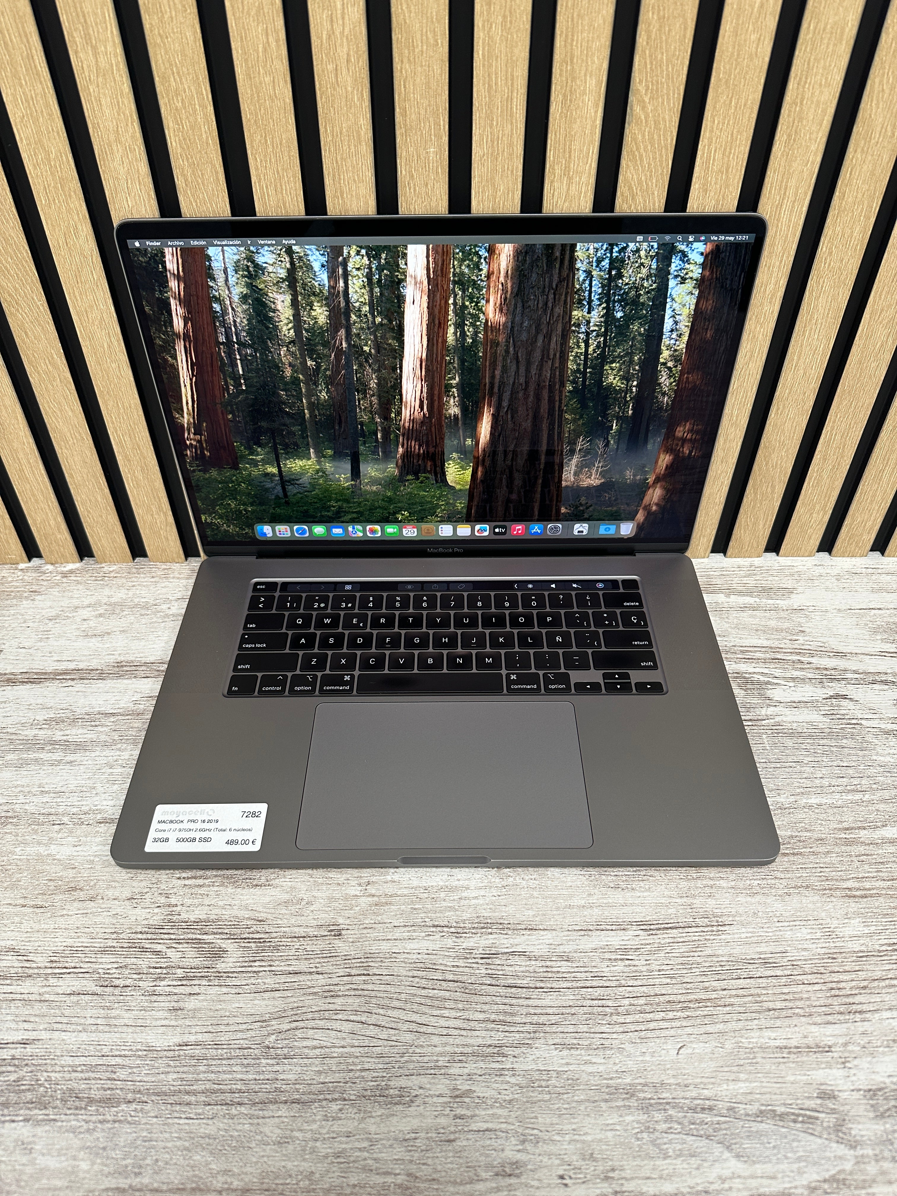 PRO 16 2019 Core i7 i7-9750H 2.6GHz (Total: 6 núcleos) 32GB 500GB SSD