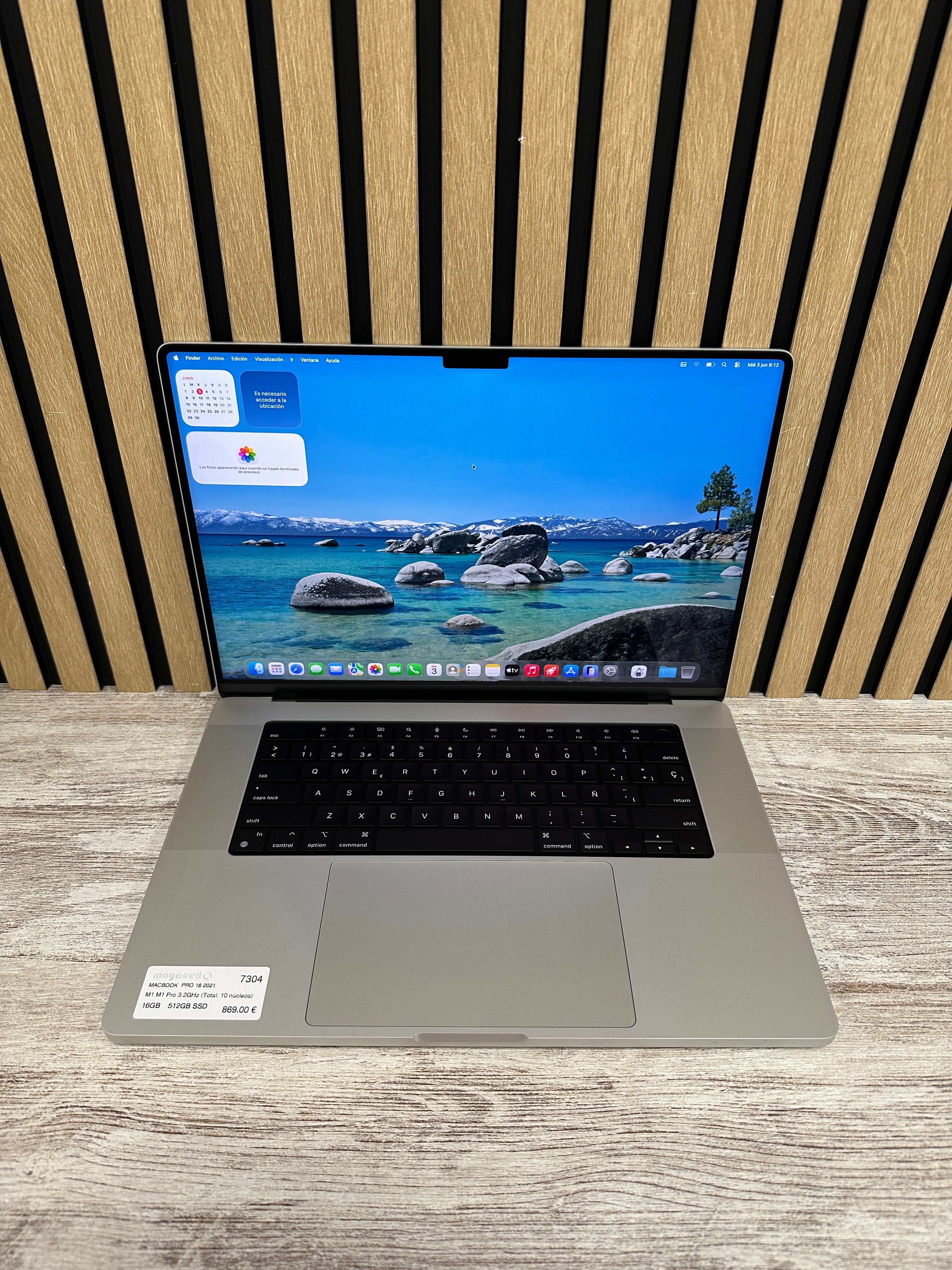PRO 16 2021 M1 M1 Pro 3.2GHz (Total: 10 núcleos) 16GB 512GB SSD