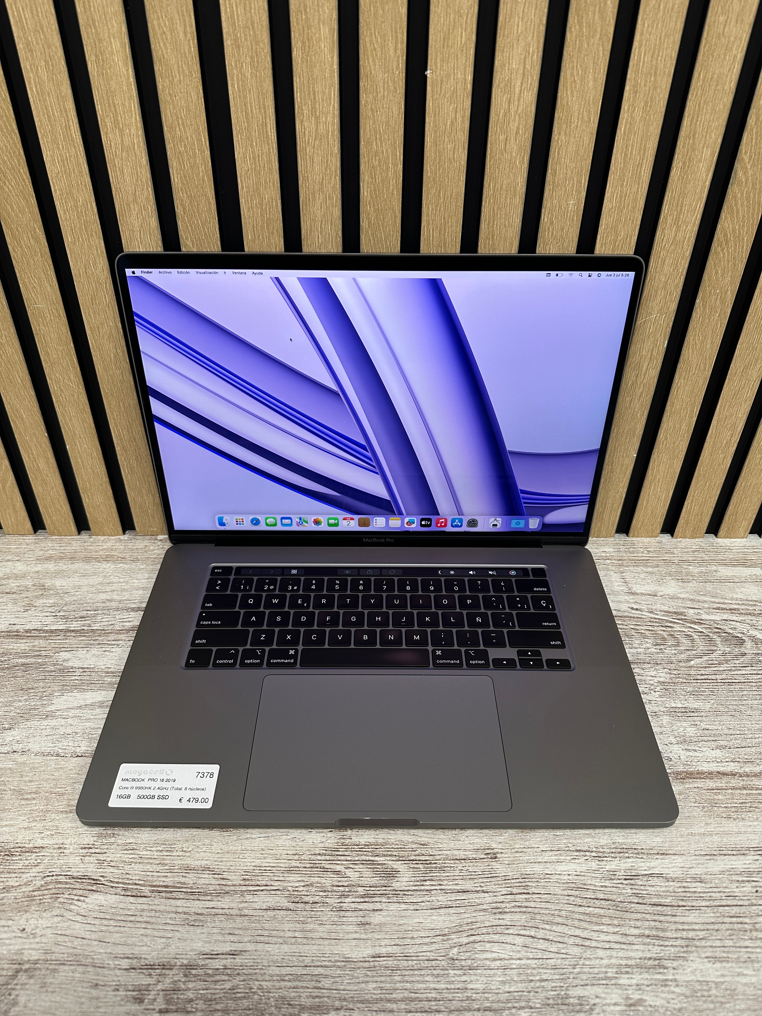 PRO 16 2019 Core i9 9980HK 2.4GHz (Total: 8 núcleos) 16GB 500GB SSD