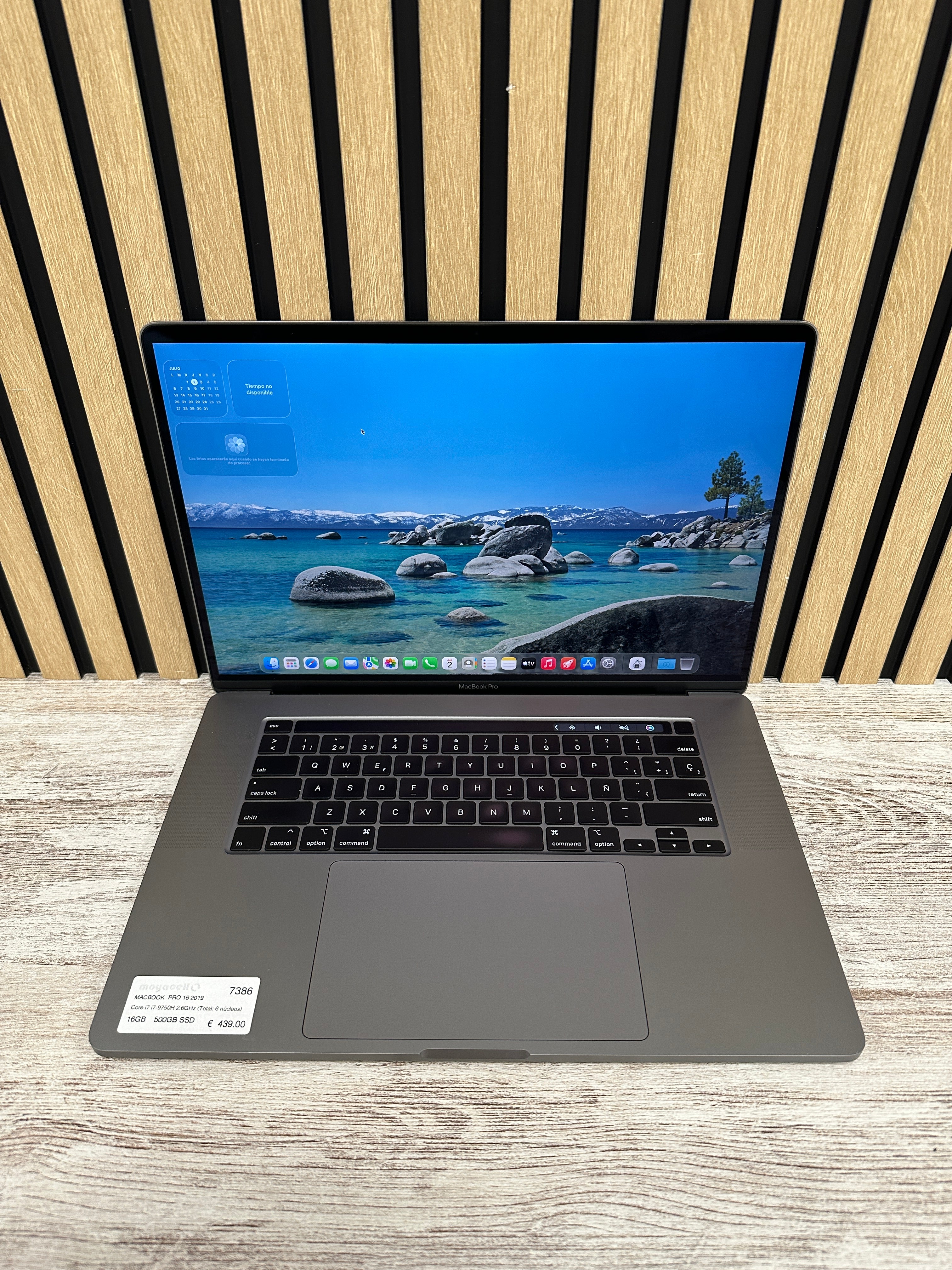 PRO 16 2019 Core i7 i7-9750H 2.6GHz (Total: 6 núcleos) 16GB 500GB SSD