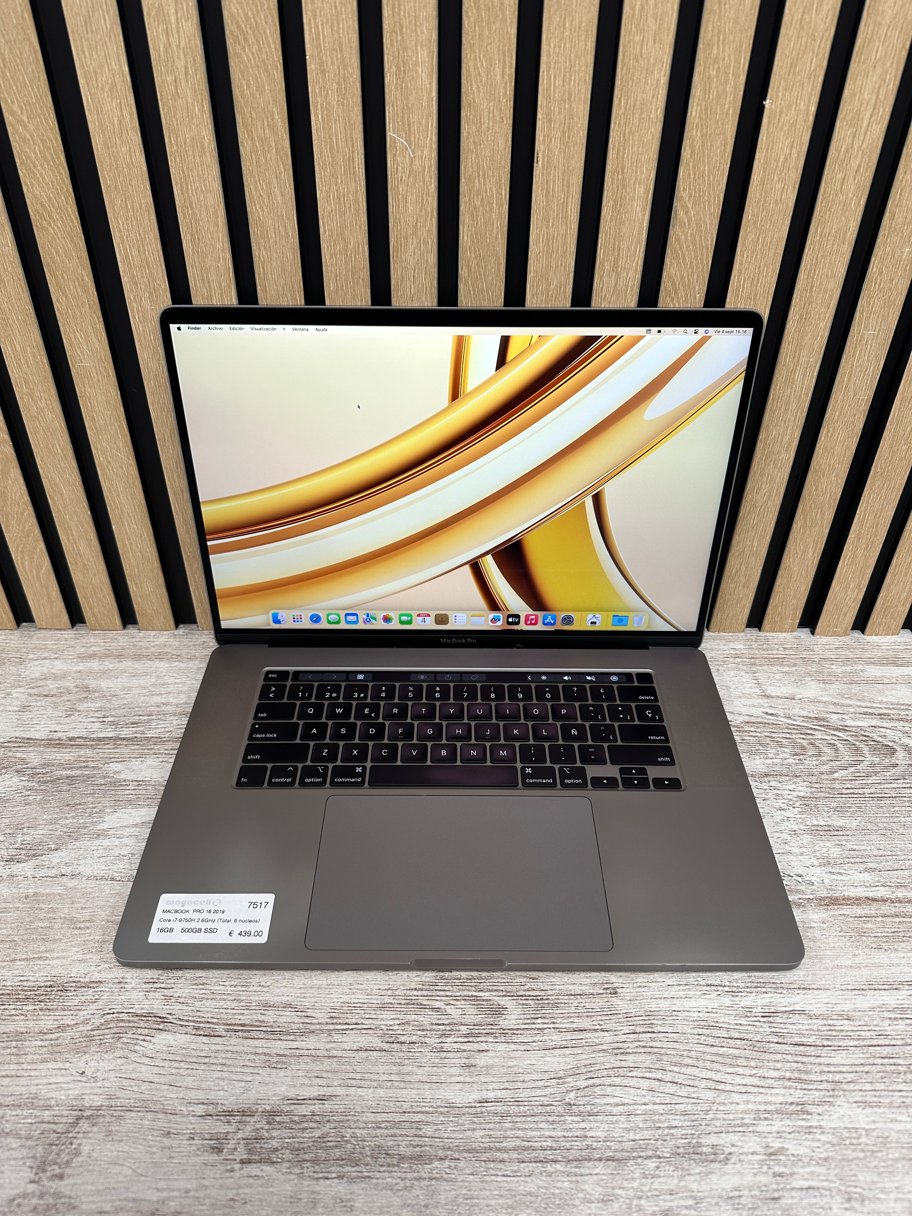 MacBook Pro 16" 2019 i7 16GB 500GB SSD - Moyacell