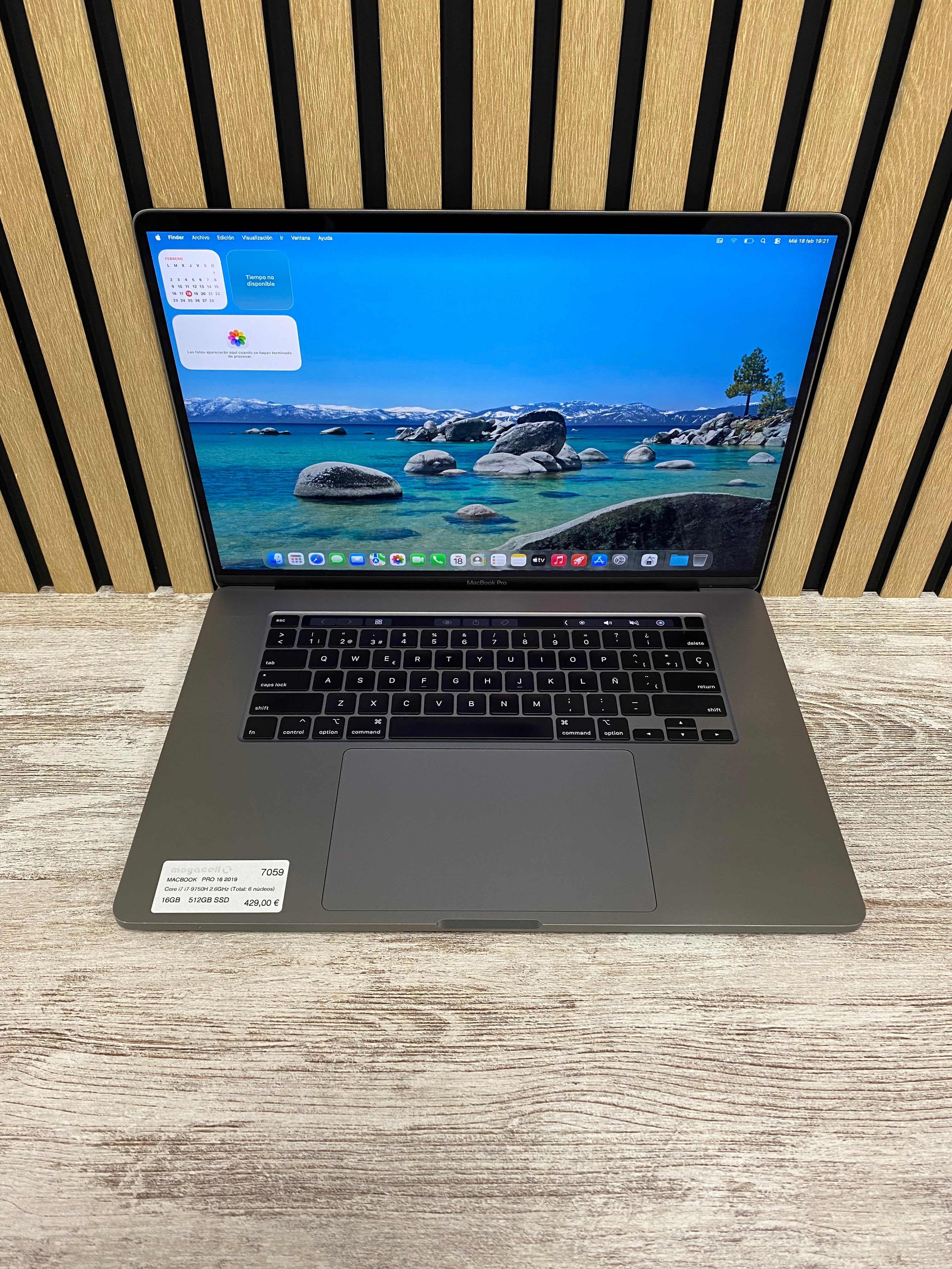 MacBook Pro 16" 2019 i7 16gb 512gb SSD - Moyacell