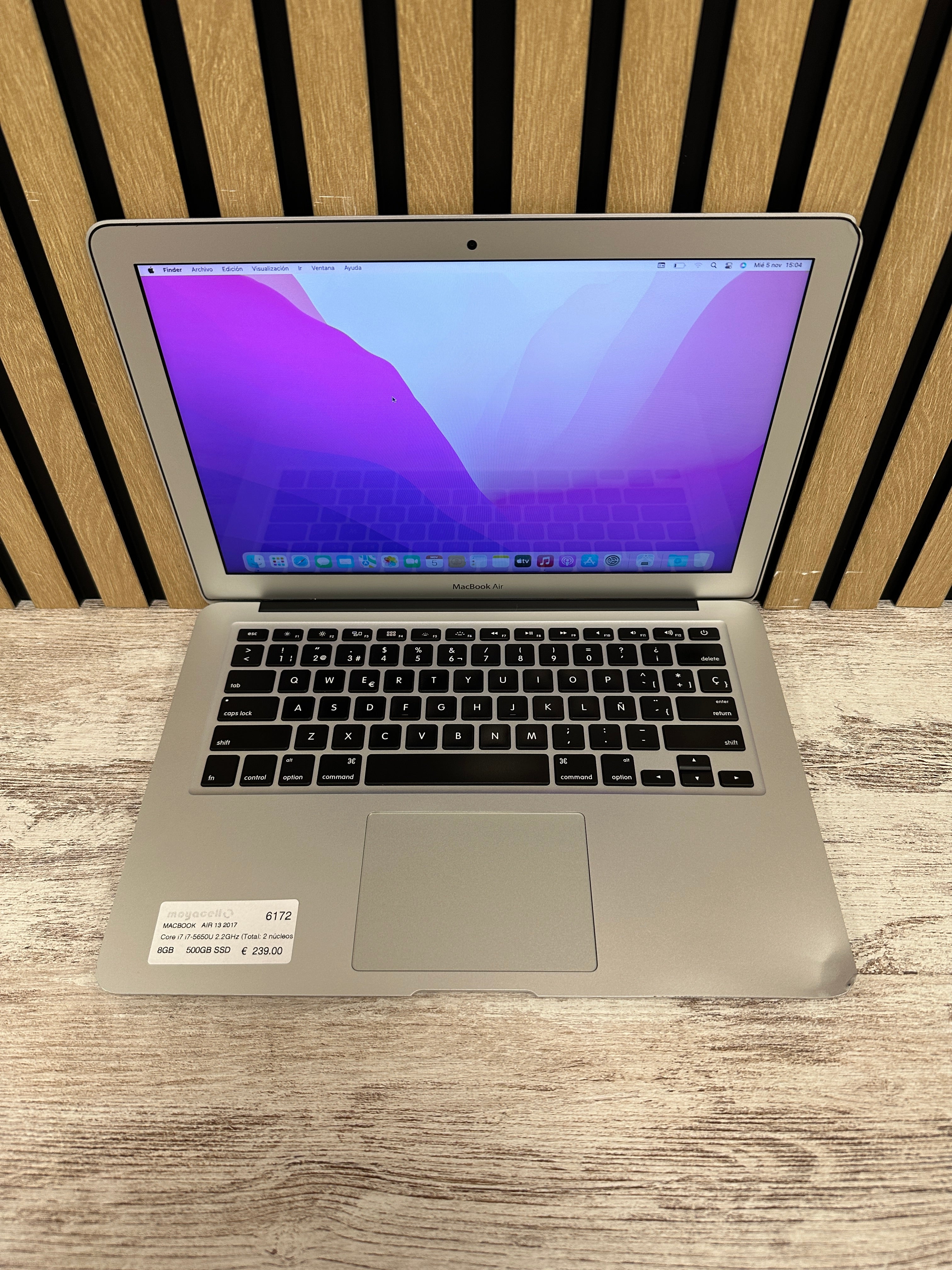 MacBook Air 13" 2017 i7 8gb 500gb SSD