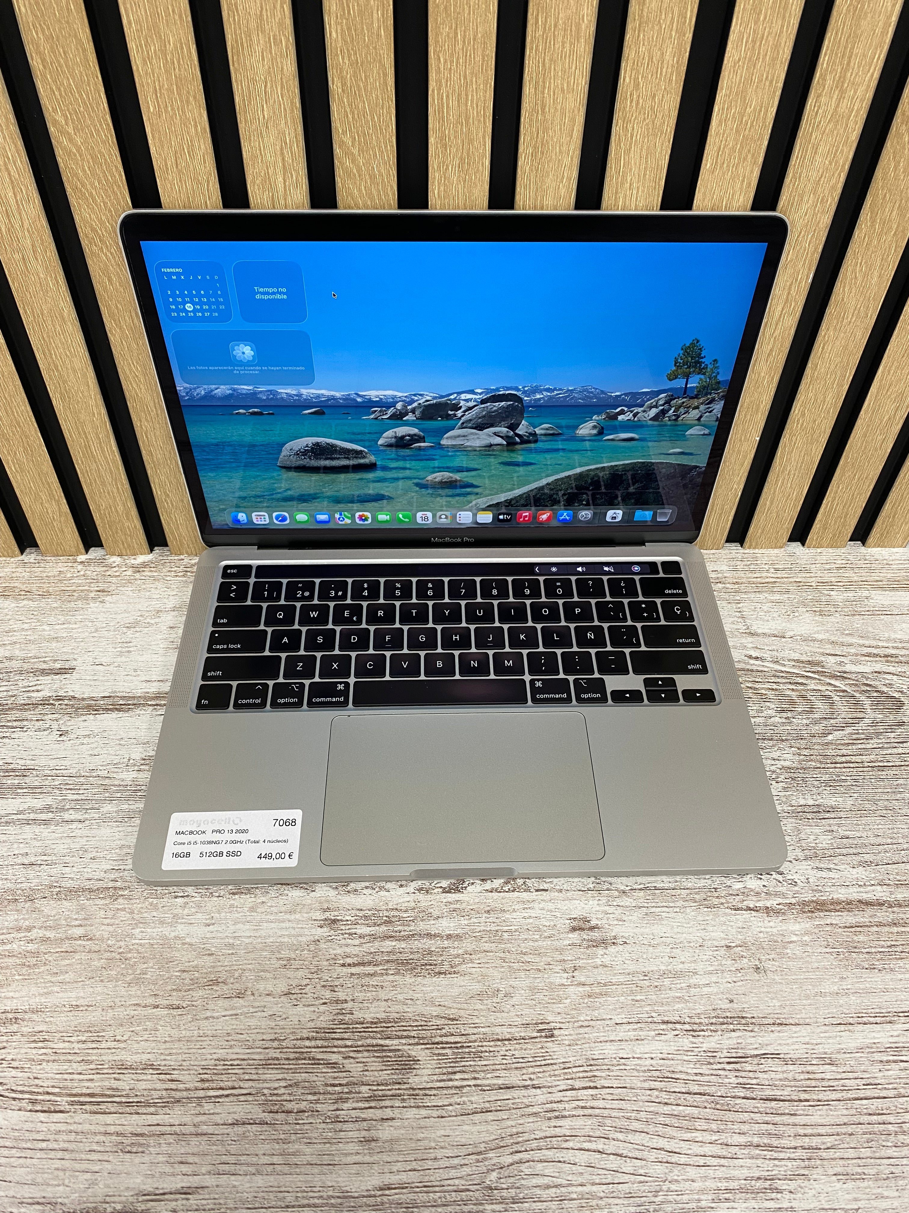 MacBook Pro 13" 2020 i5 16gb 512gb SSD