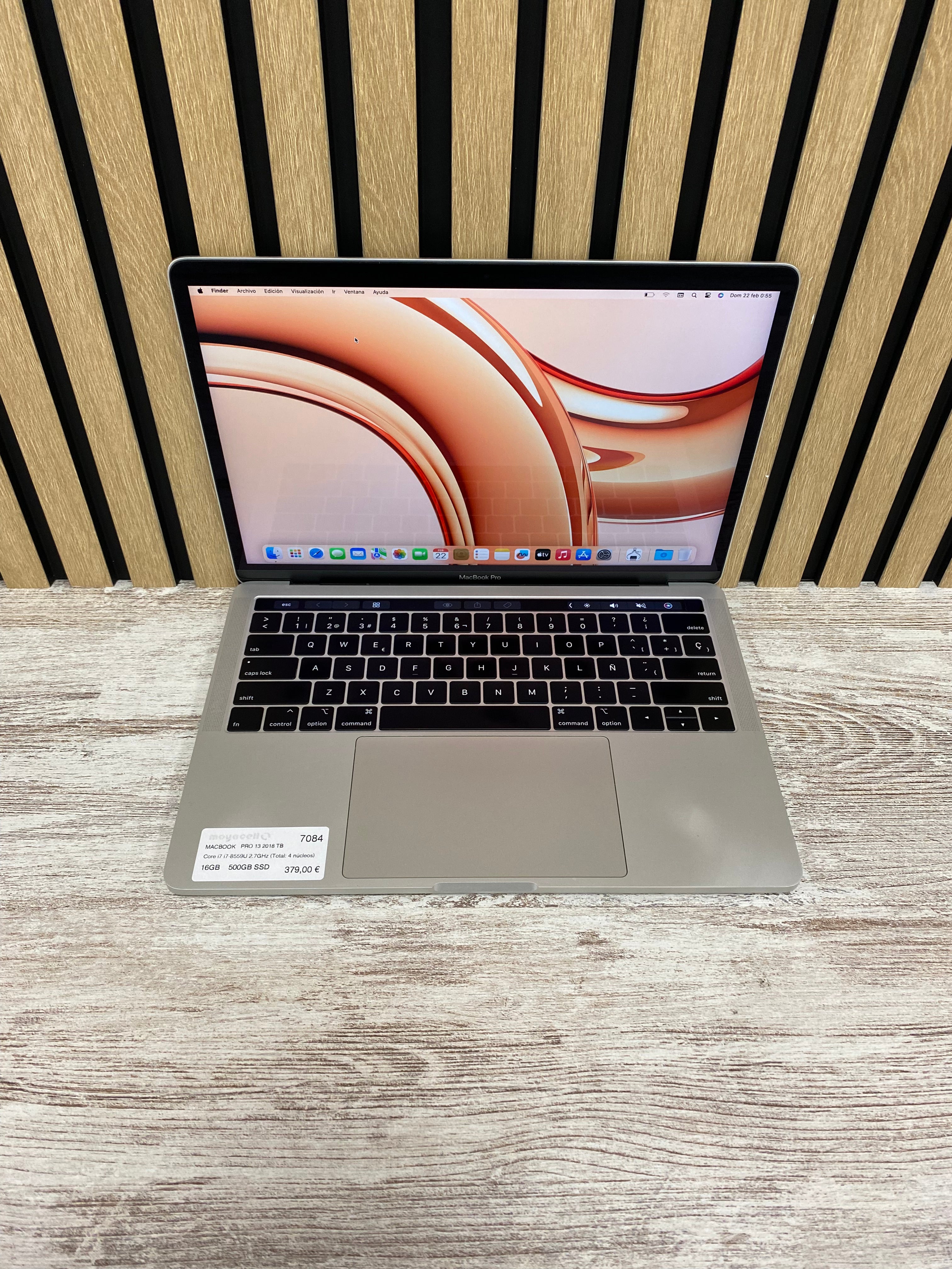 MacBook Pro 13" 2018 TB i5 16gb 500gb SSD