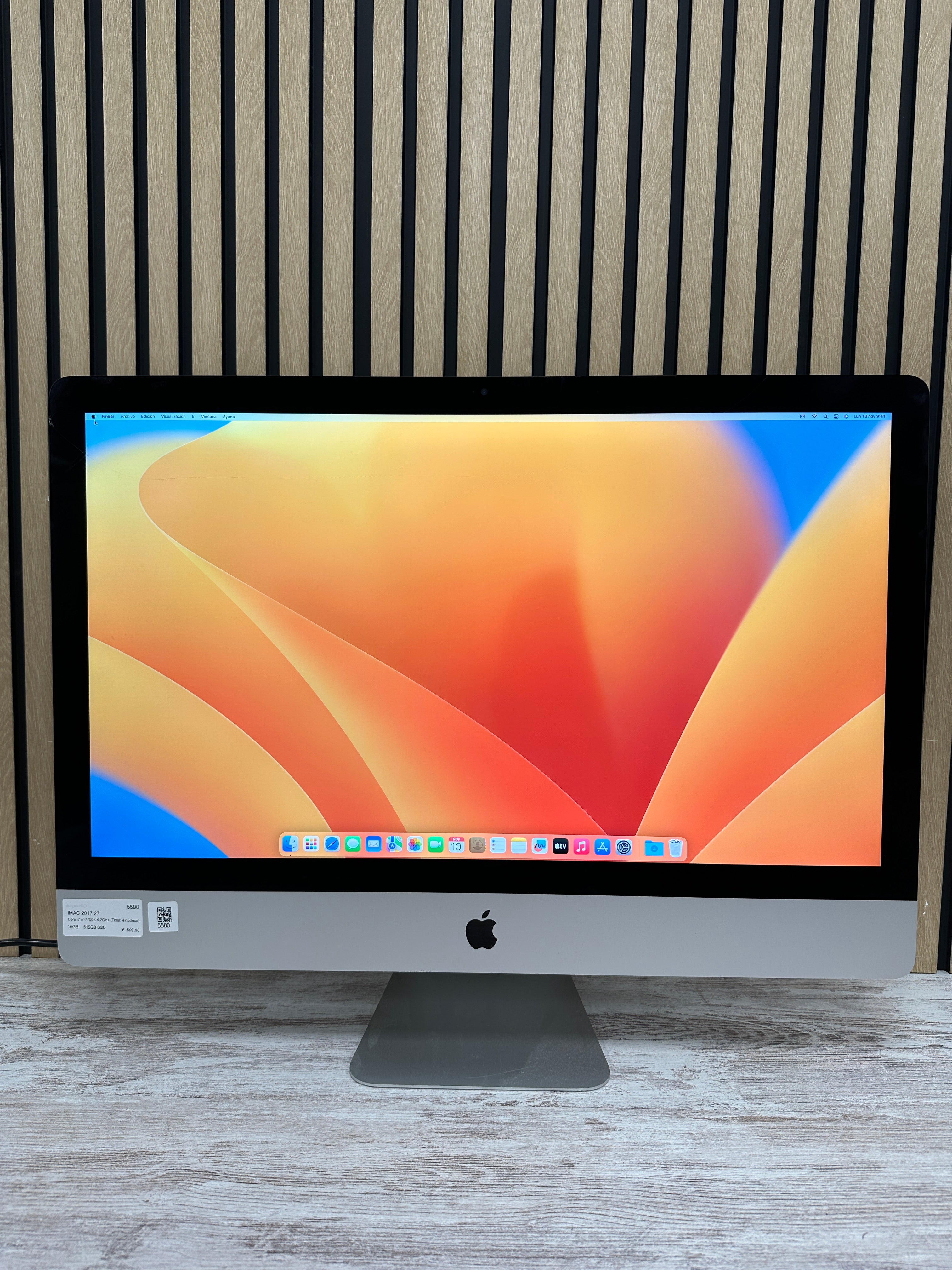 iMac 27" 2017 i7 16gb 512gb SSD