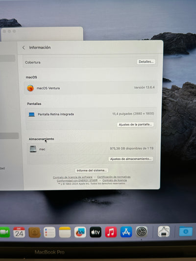 MacBook Pro 15" 2017 i7 16gb 1tb SSD