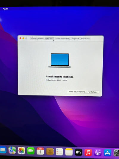 MacBook Pro 15" 2016 i7 16gb 500gb SSD