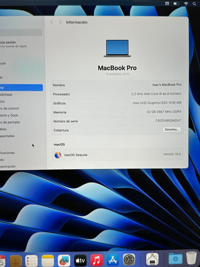 MacBook Pro 16" 2019 i9 32gb 1tb SSD