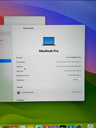 MacBook Pro 16" 2019 i9 32gb 1tb SSD