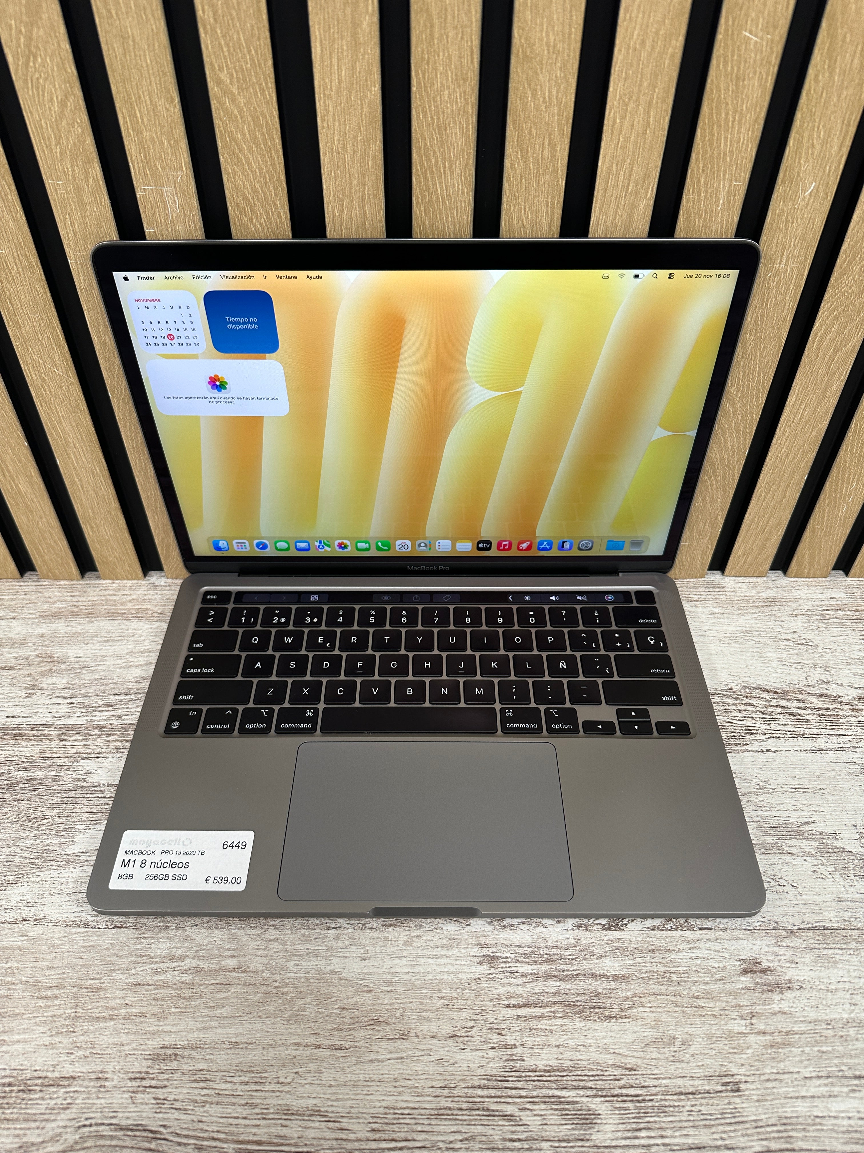MacBook Pro 13" 2020 TB M1 8gb 256gb SSD
