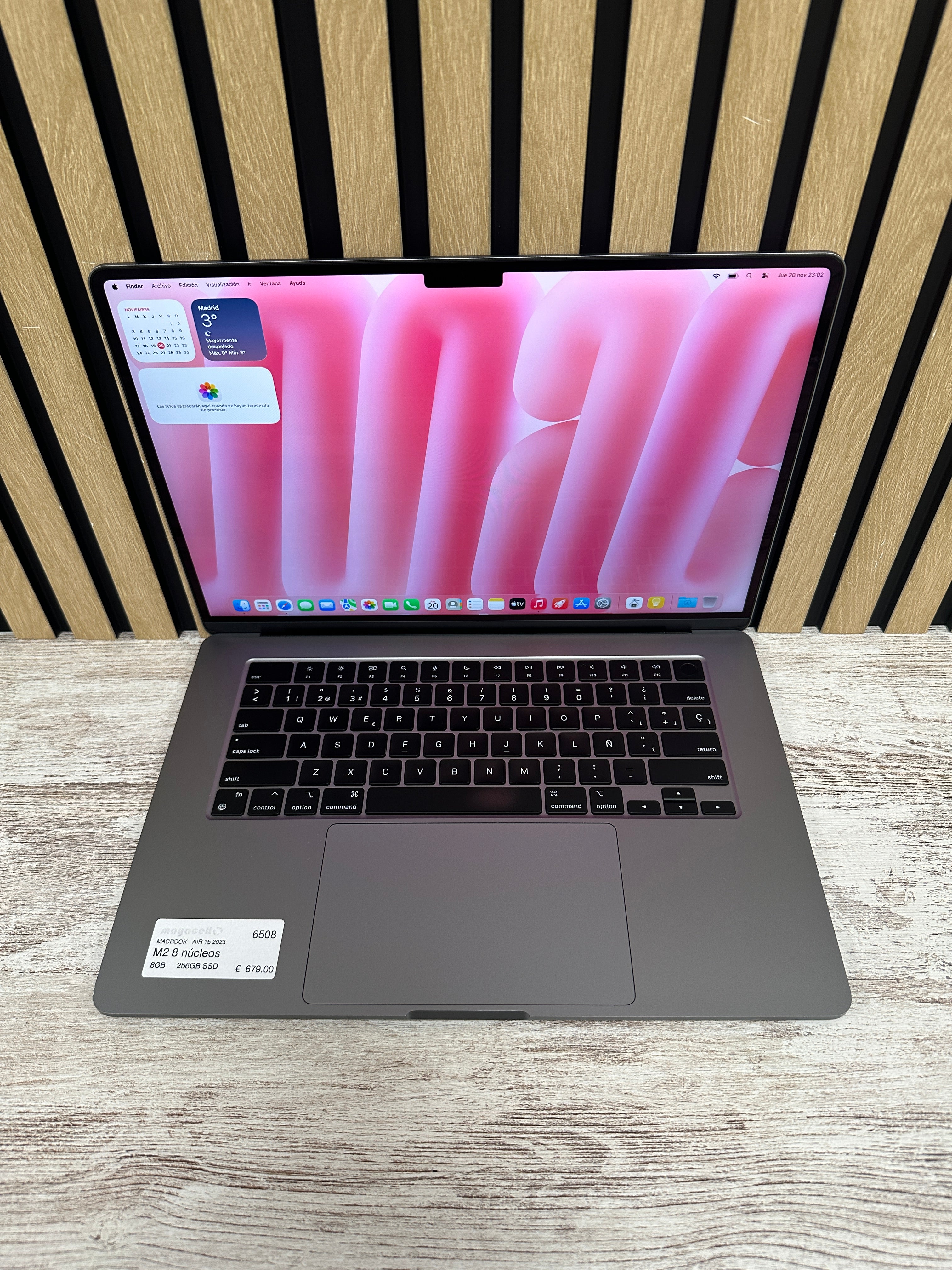 MacBook Air 15" 2023 M2 8gb 256gb SSD