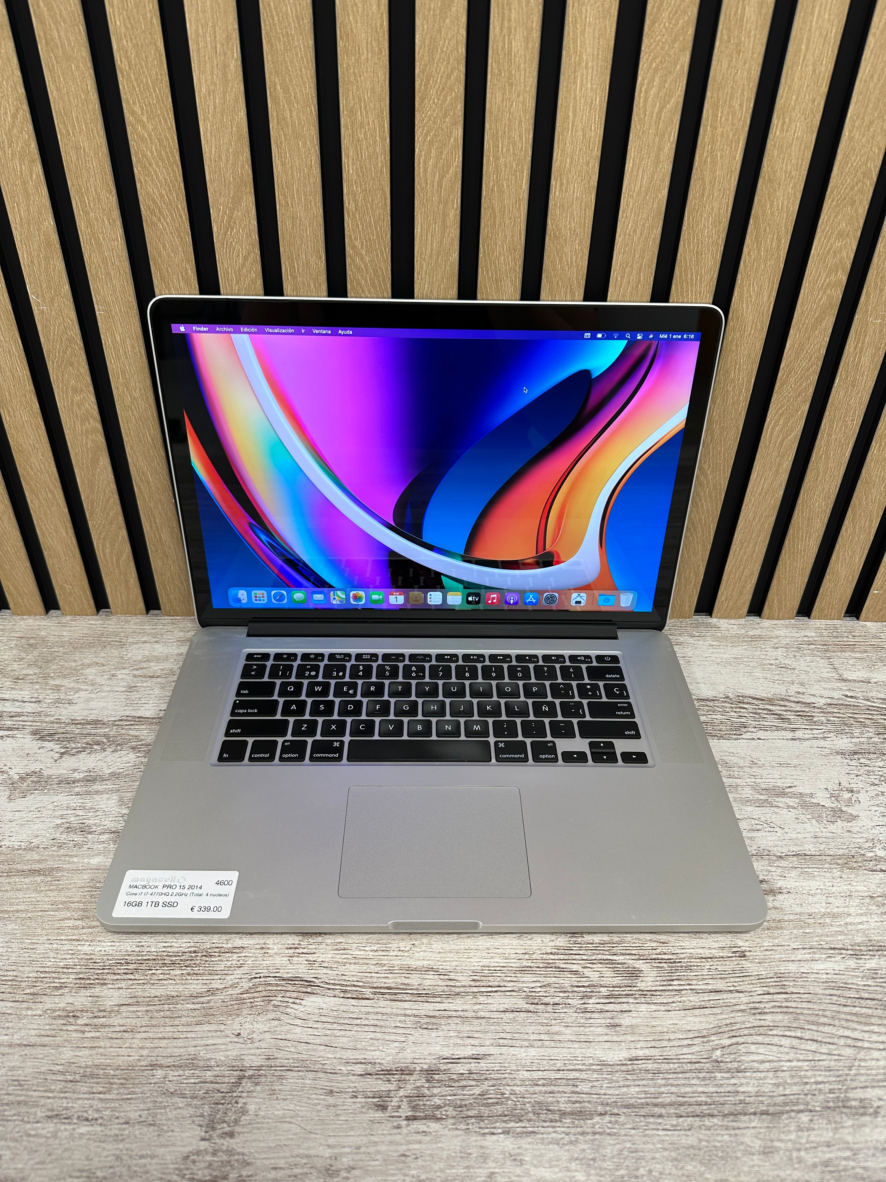 MacBook Pro 15" 2014 i7 16gb 1tb SSD