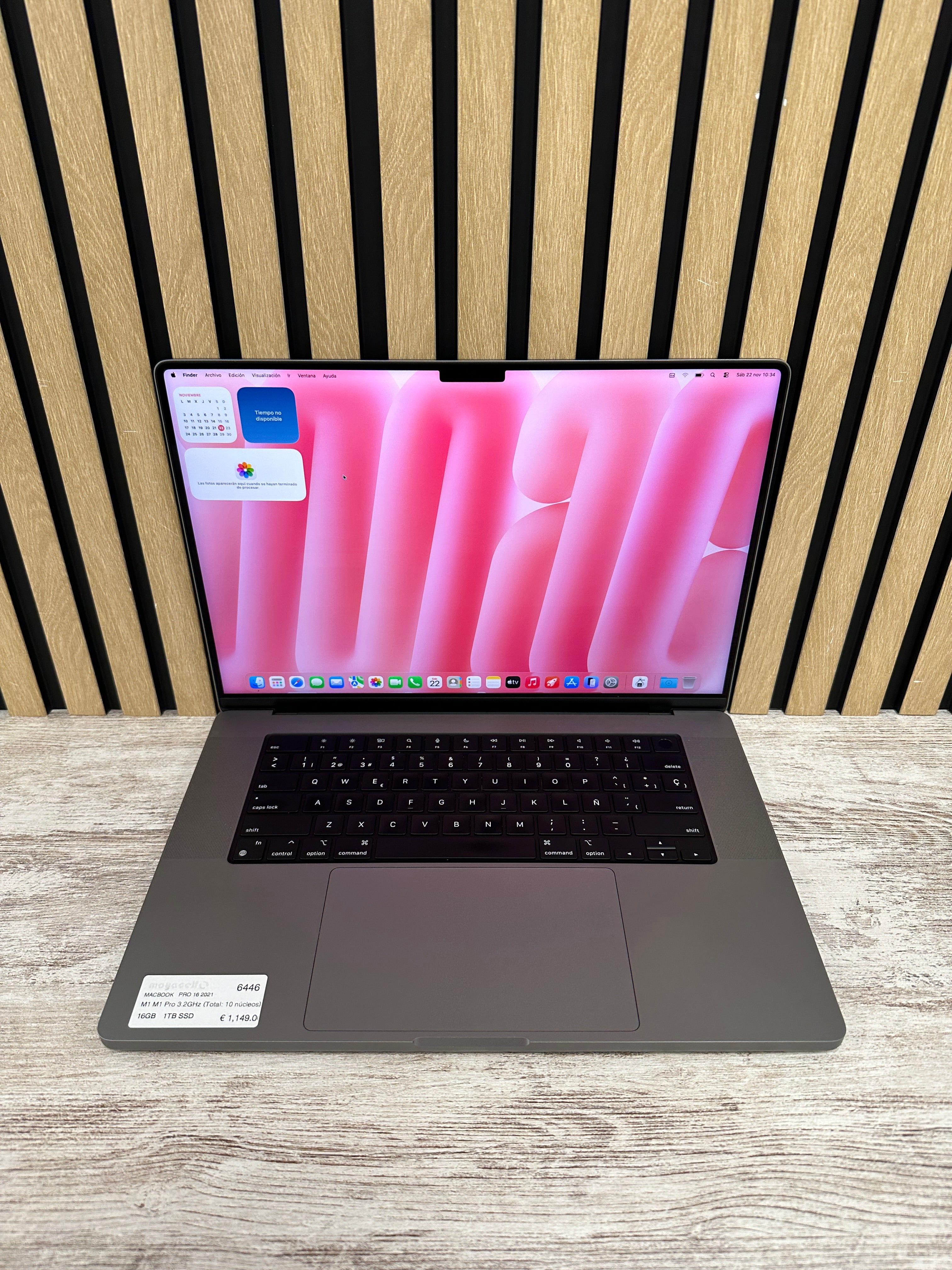 MacBook Pro 16" 2021 M1 PRO 16gb 1tb SSD