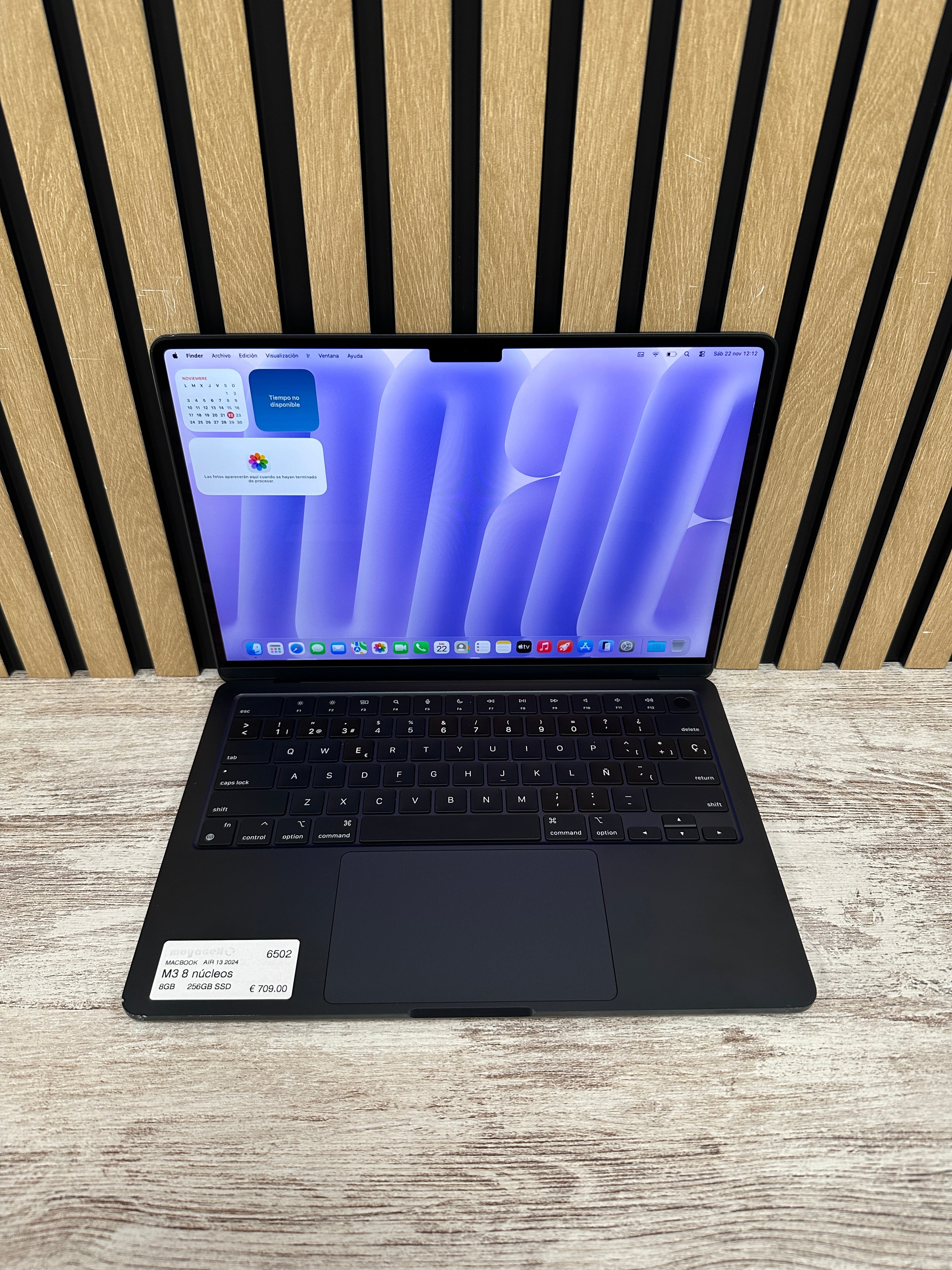 MacBook Air 13" 2024 M3 8gb 256gb SSD