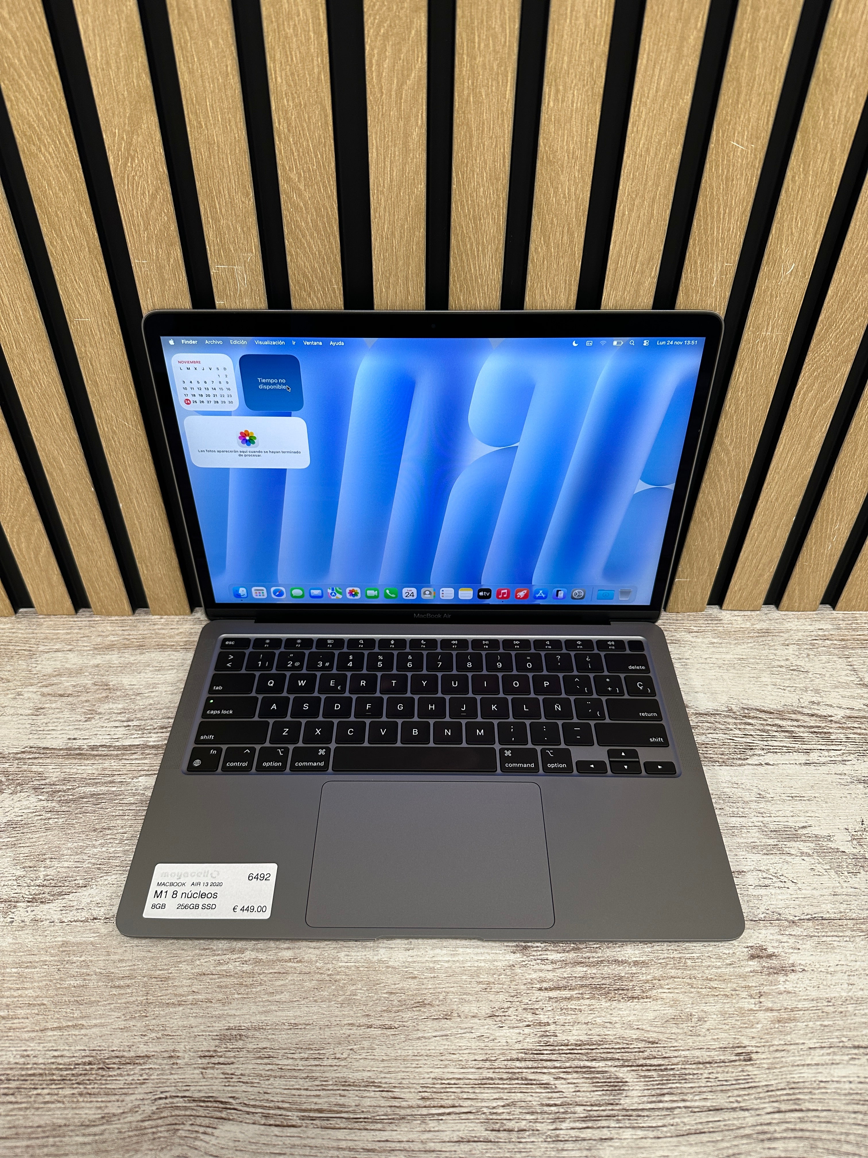MacBook Air 13" 2020 M1 8gb 256gb SSD