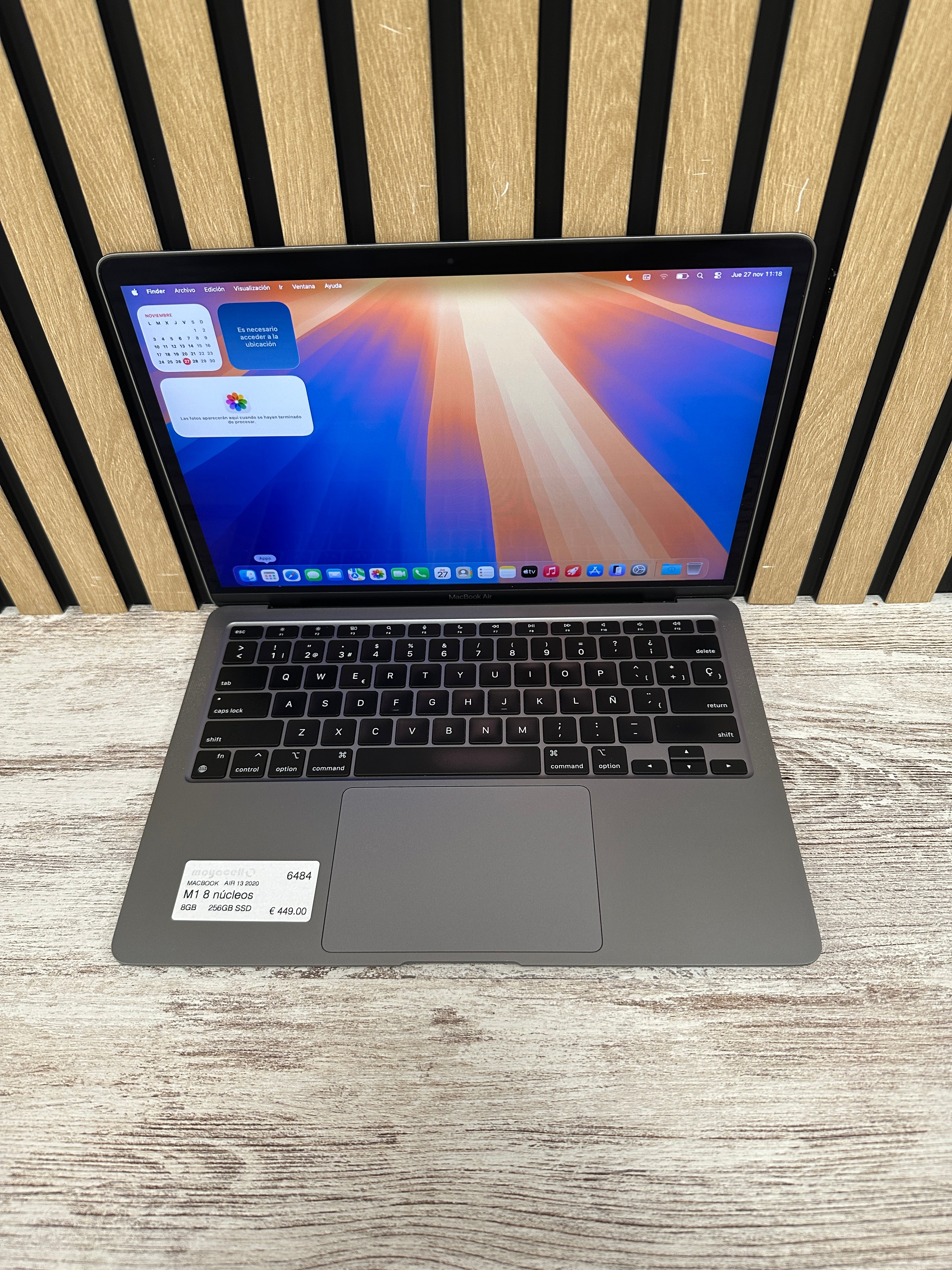 MacBook Air 13" 2020 M1 8gb 256gb SSD