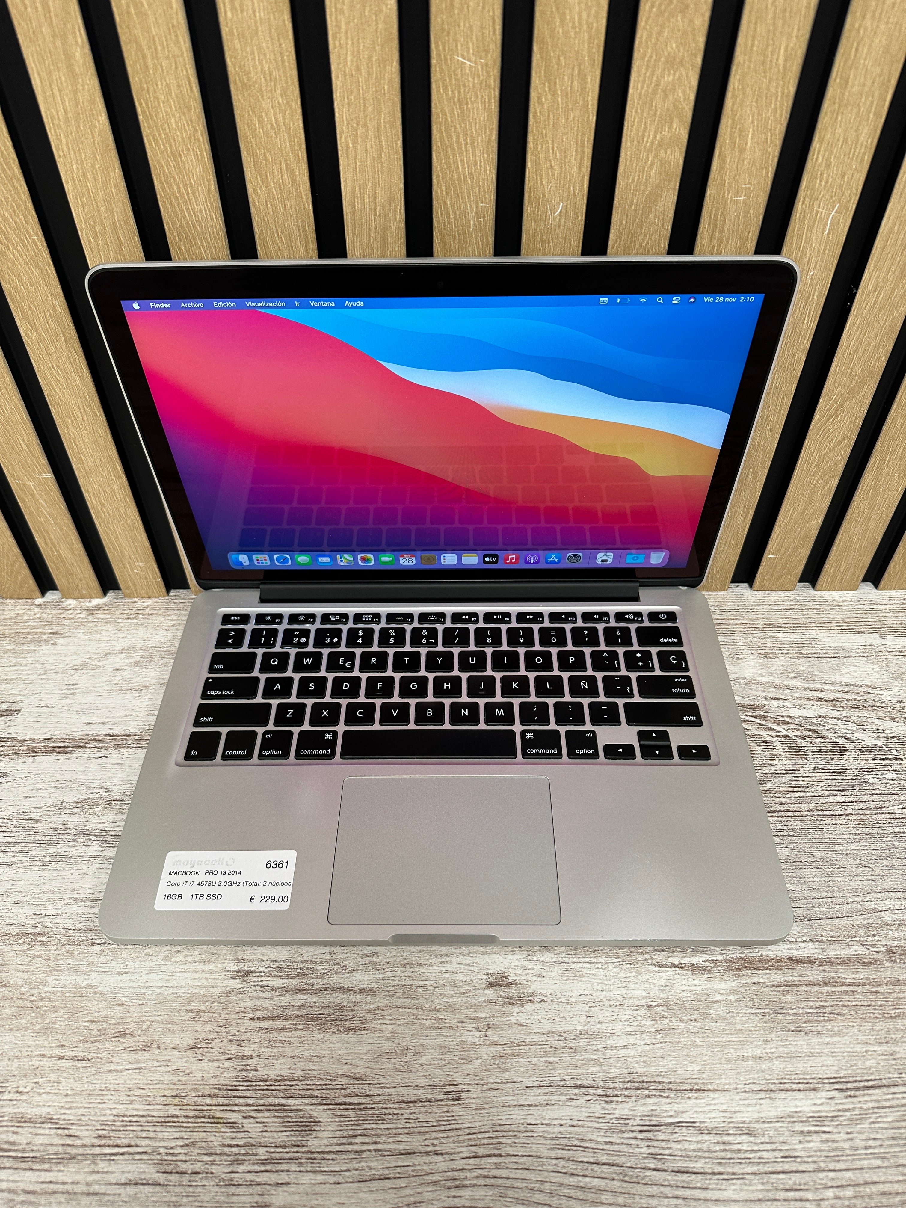 MacBook Pro 13" 2014 i7 16gb 1tb SSD