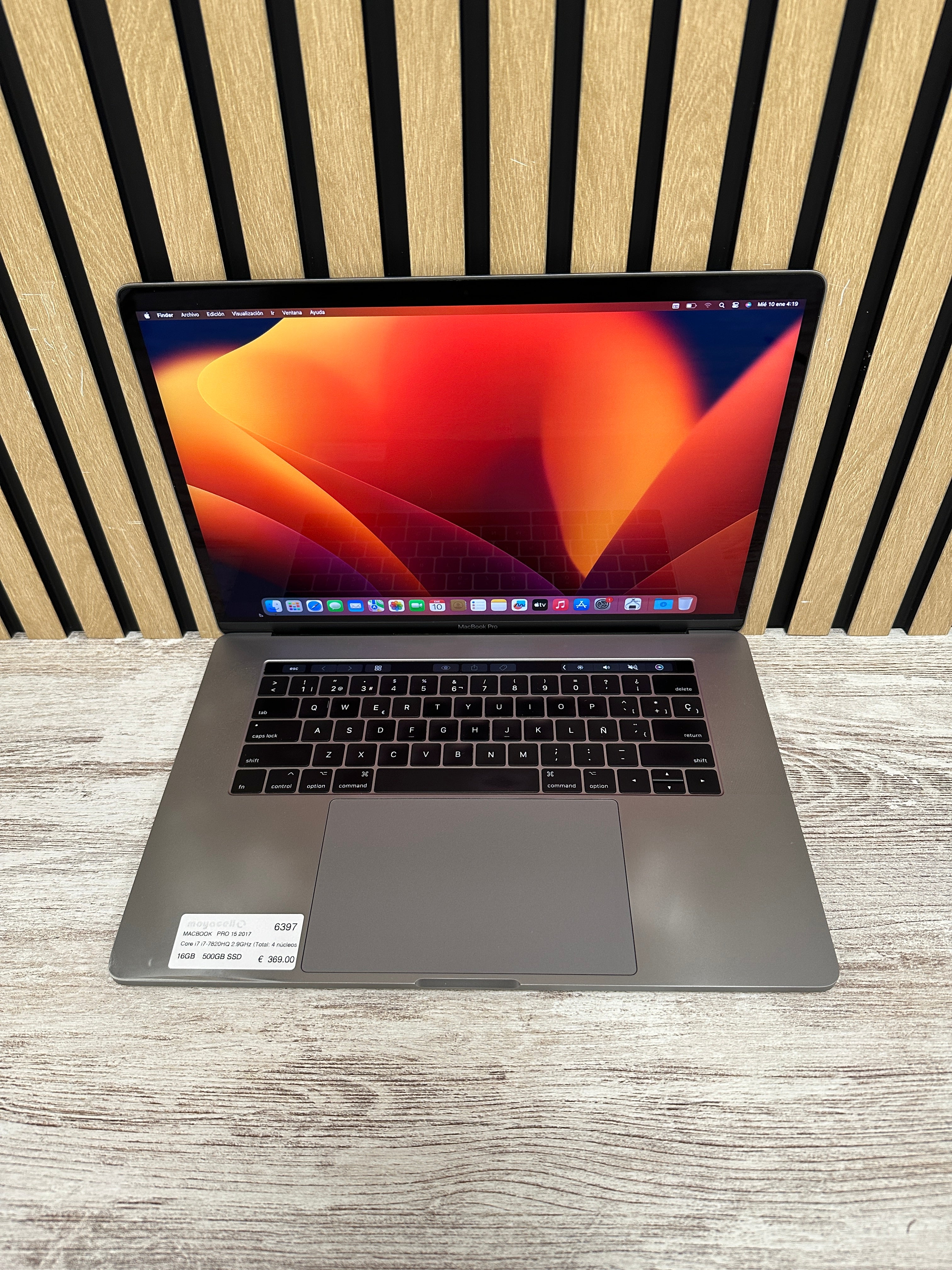 MacBook Pro 15" 2017 i7 16gb 500gb SSD