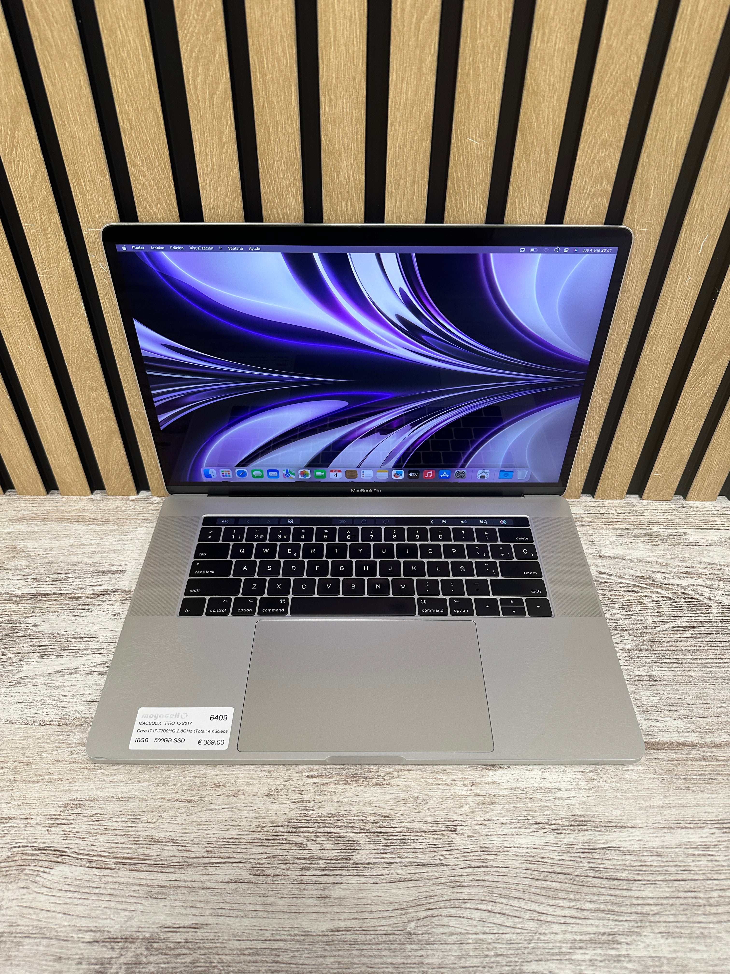 MacBook Pro 15" 2017 i7 16gb 500gb SSD