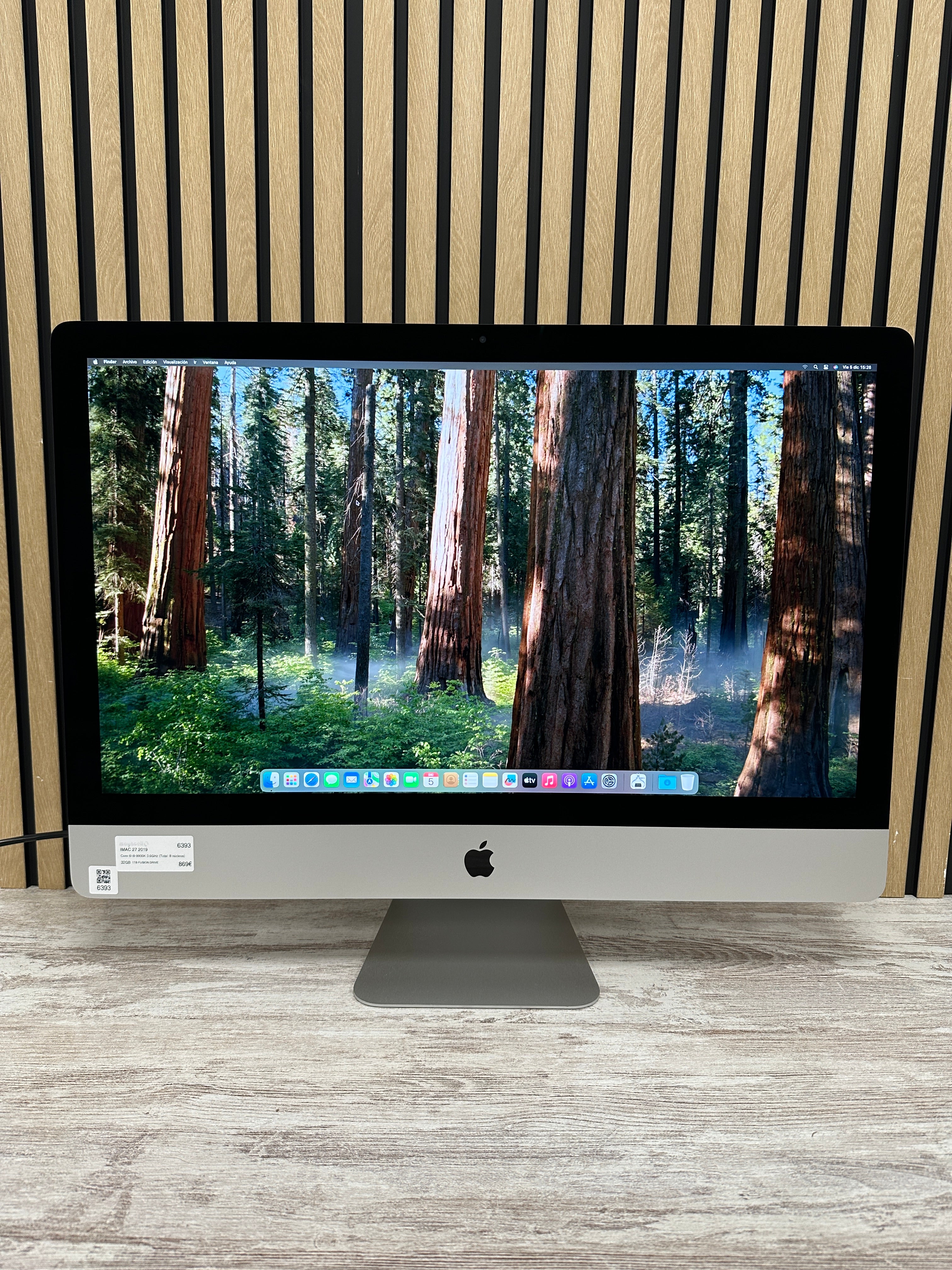 iMac 27" 2019 i9 32gb 1tb Fusion Drive