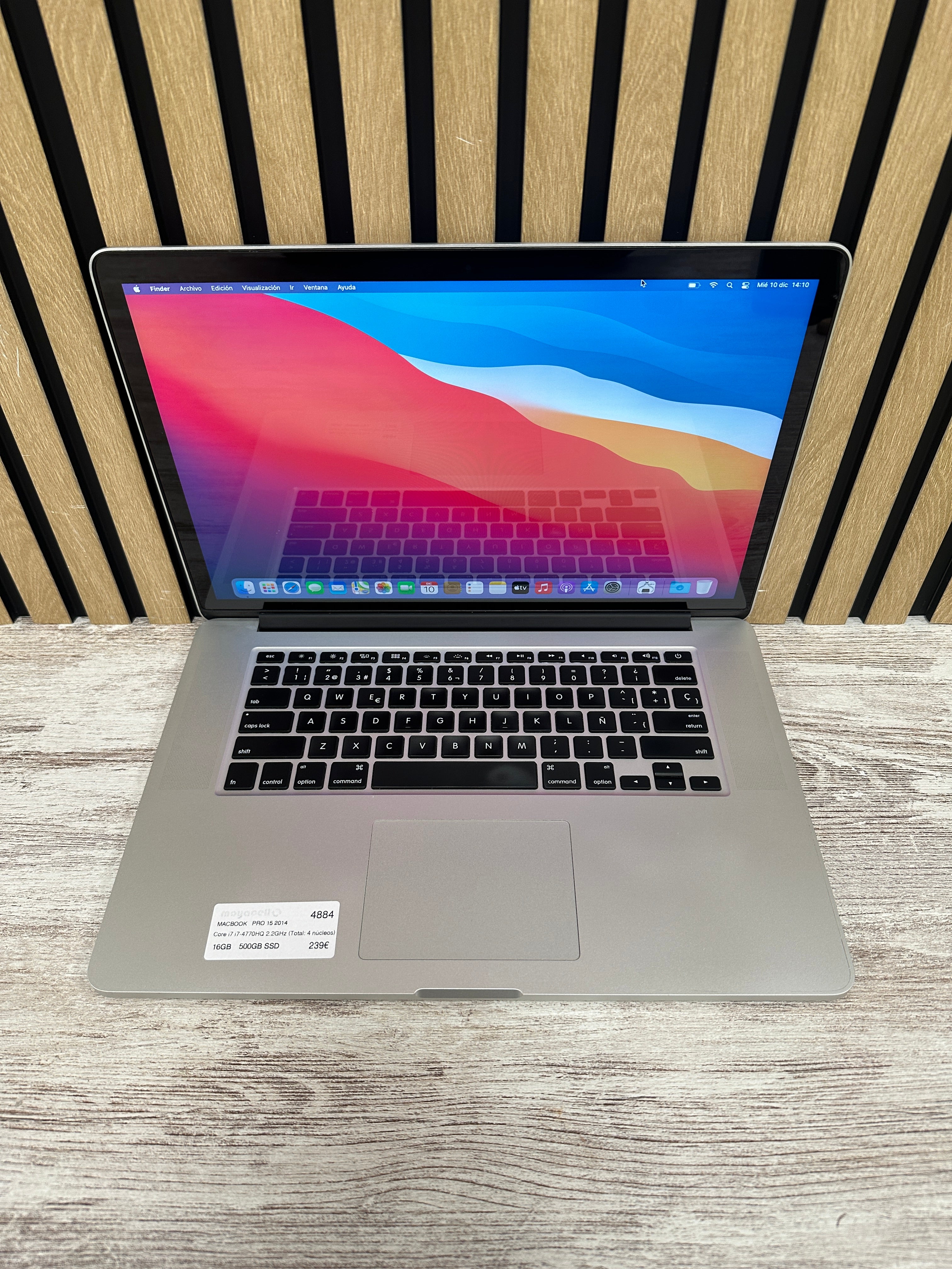 MacBook Pro 15" 2014 i7 16gb 500gb SSD