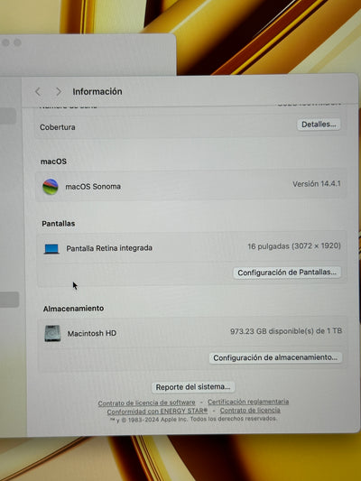 MacBook Pro 16" 2019 i9 16gb 1tb SSD