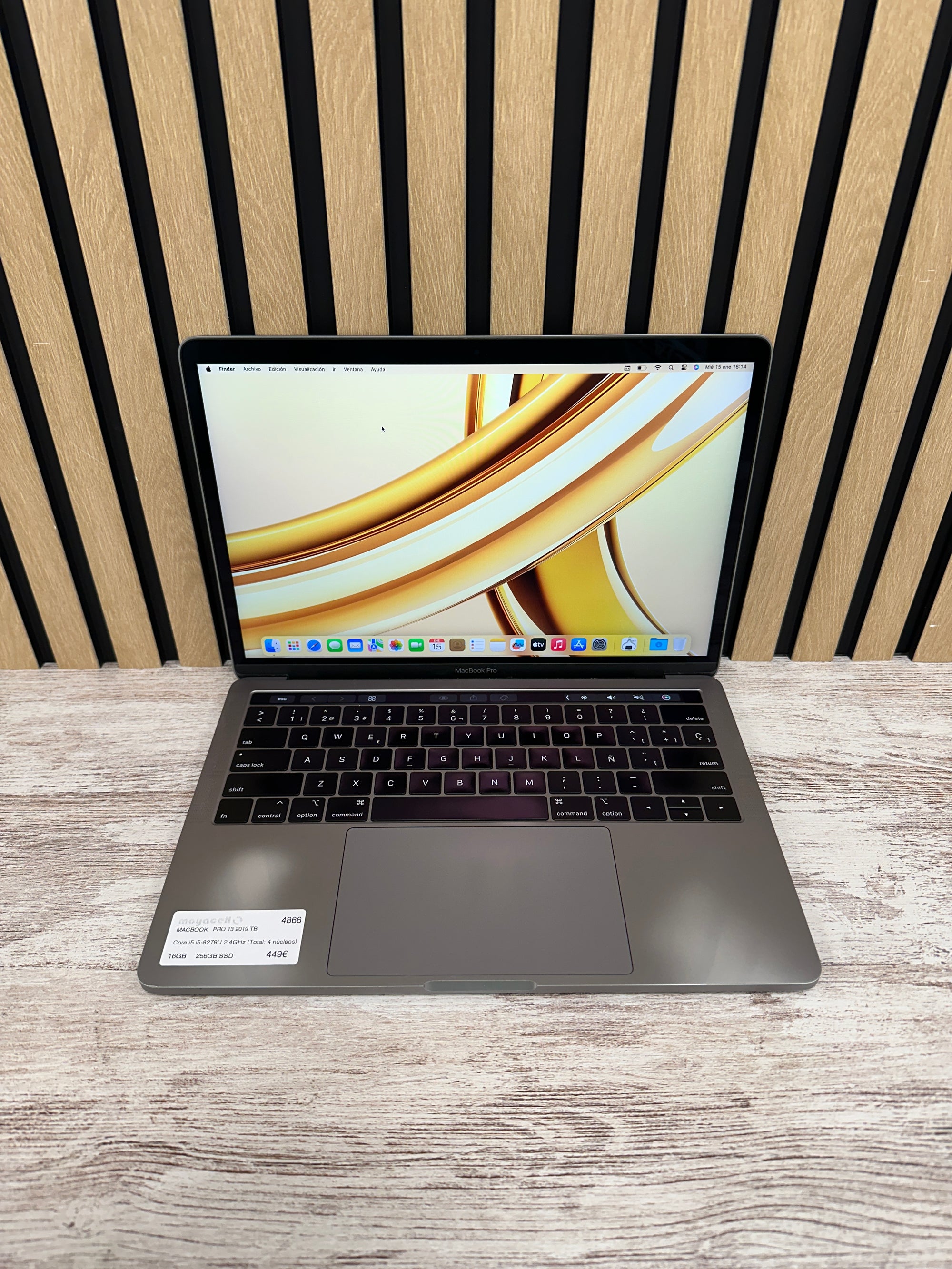 MacBook Pro 13" 2019 TB i5 16gb 256gb SSD