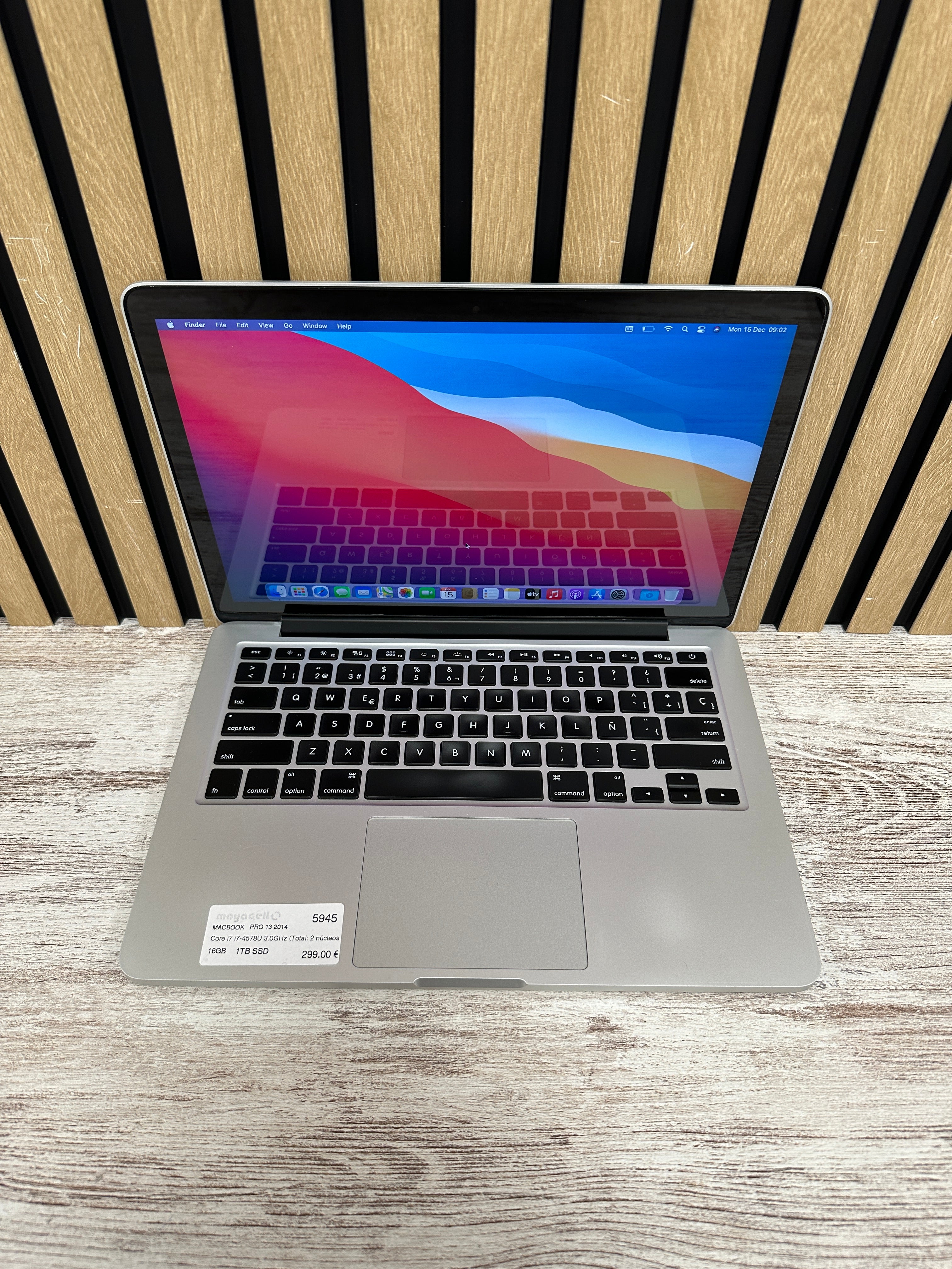 MacBook Pro 13" 2014 i7 16gb 1tb SSD