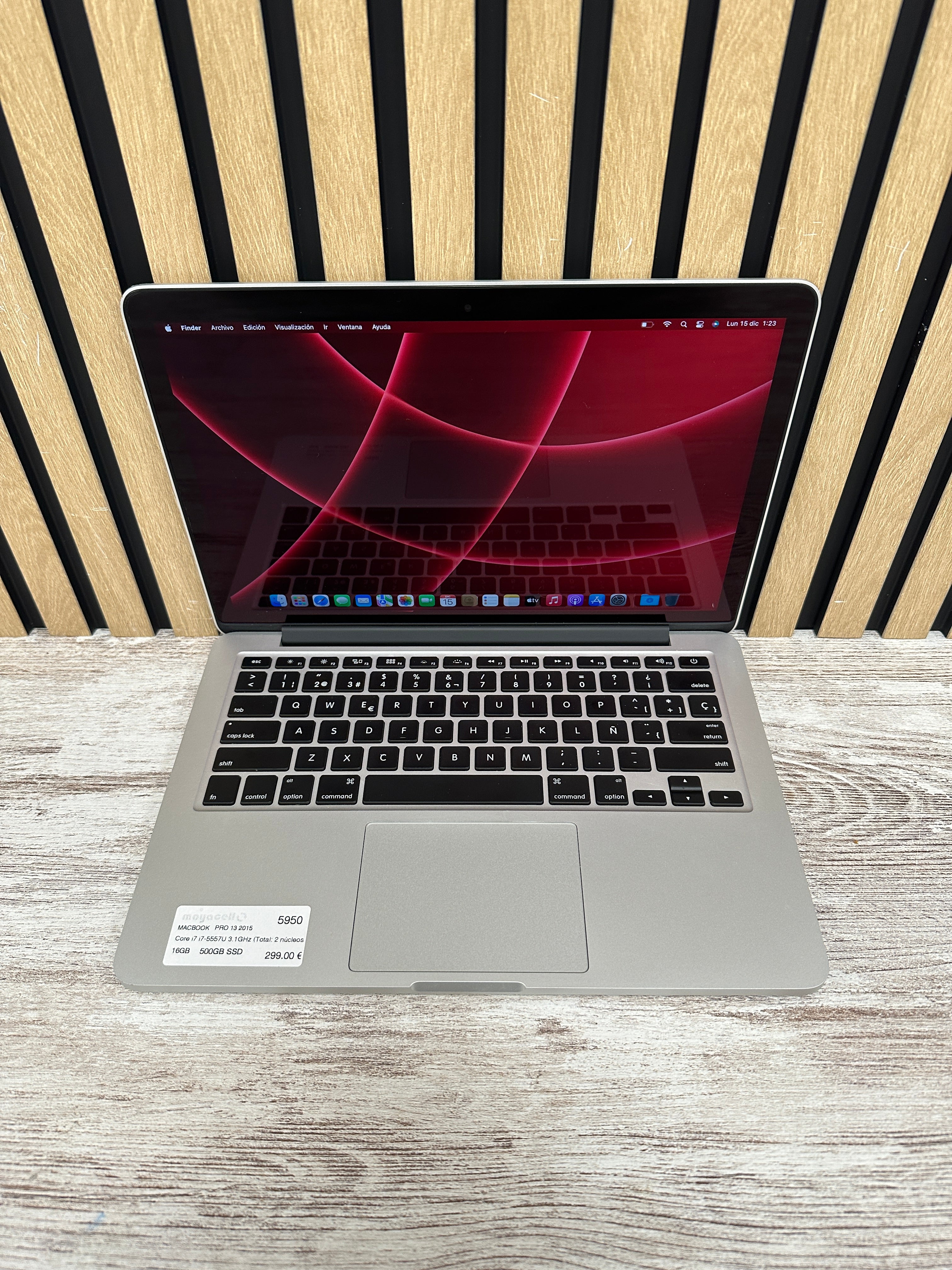 MacBook Pro 13" 2015 i7 16gb 500gb SSD