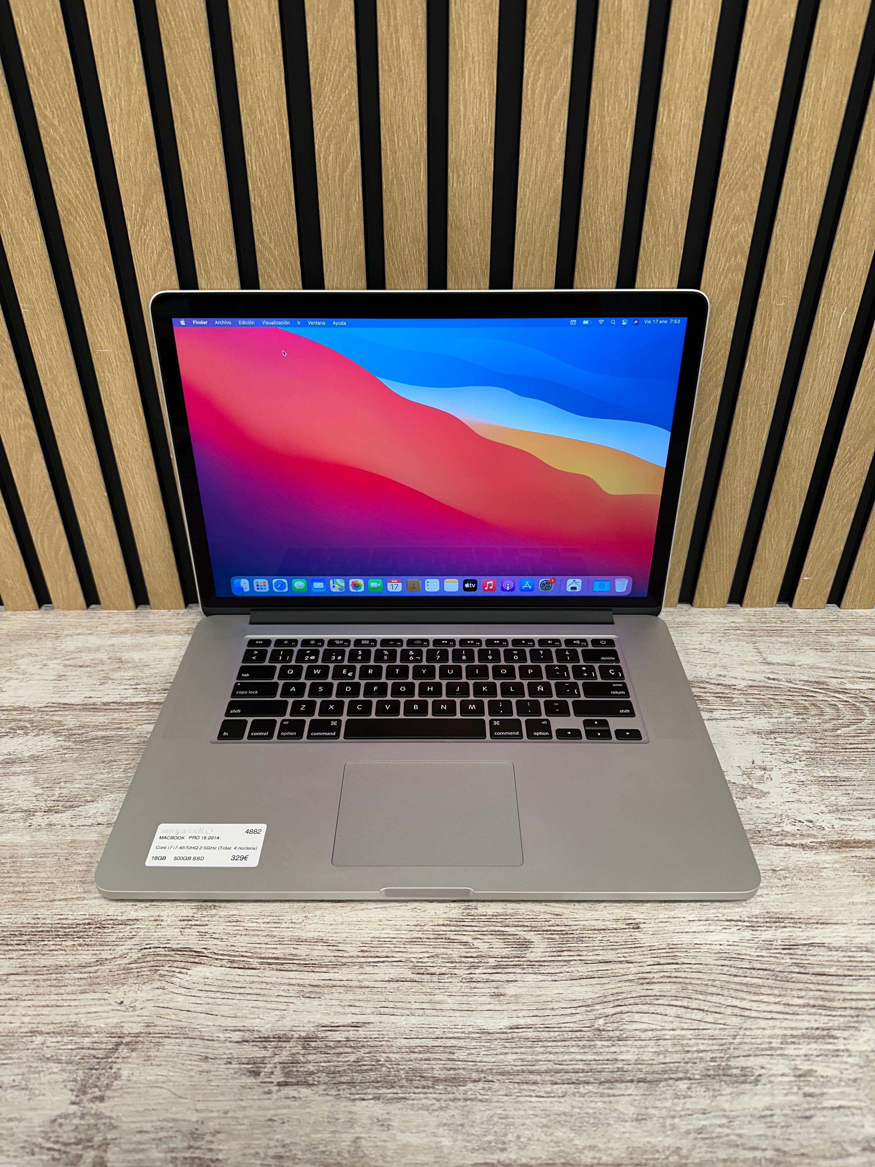 MacBook Pro 15" 2014 i7 16gb 500gb SSD