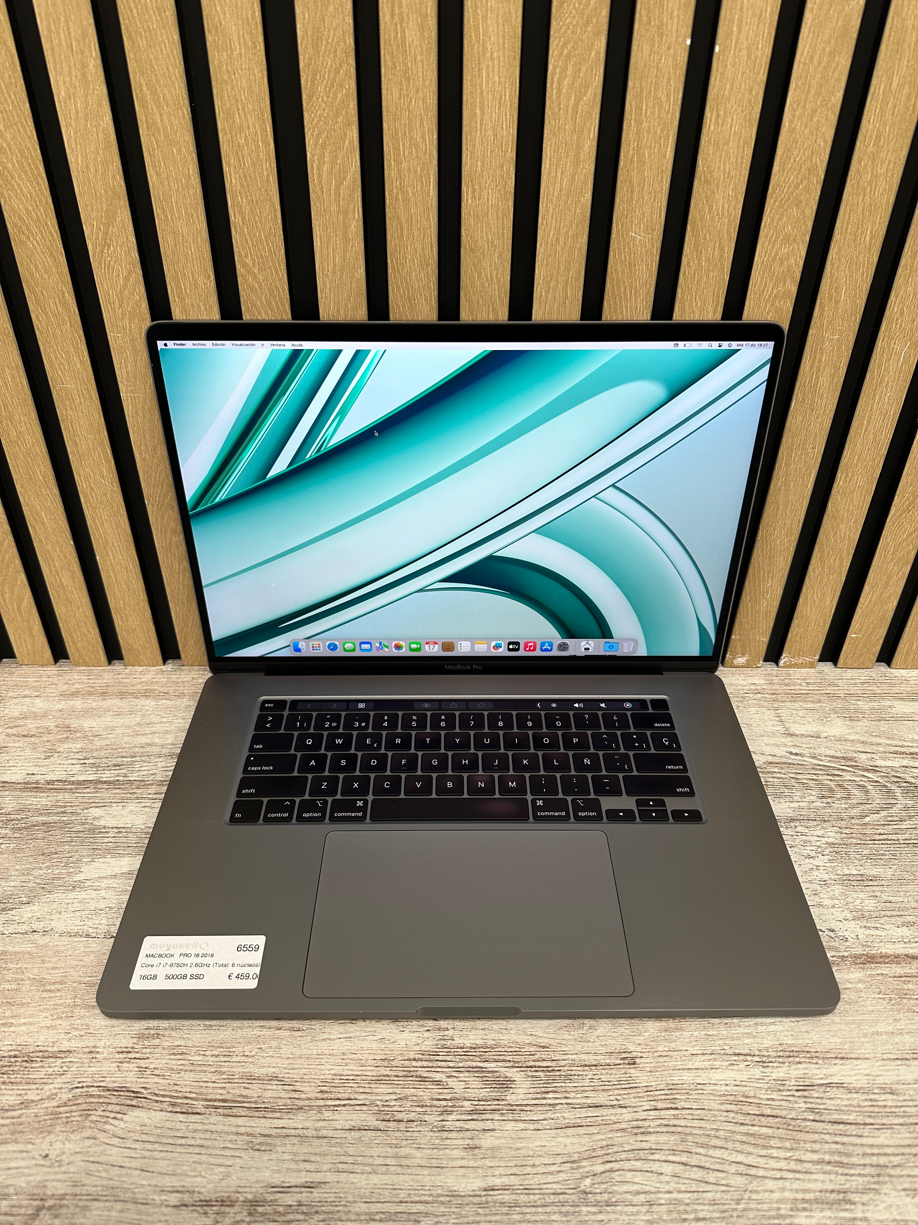 MacBook Pro 16" 2019 i7 16gb 500gb SSD