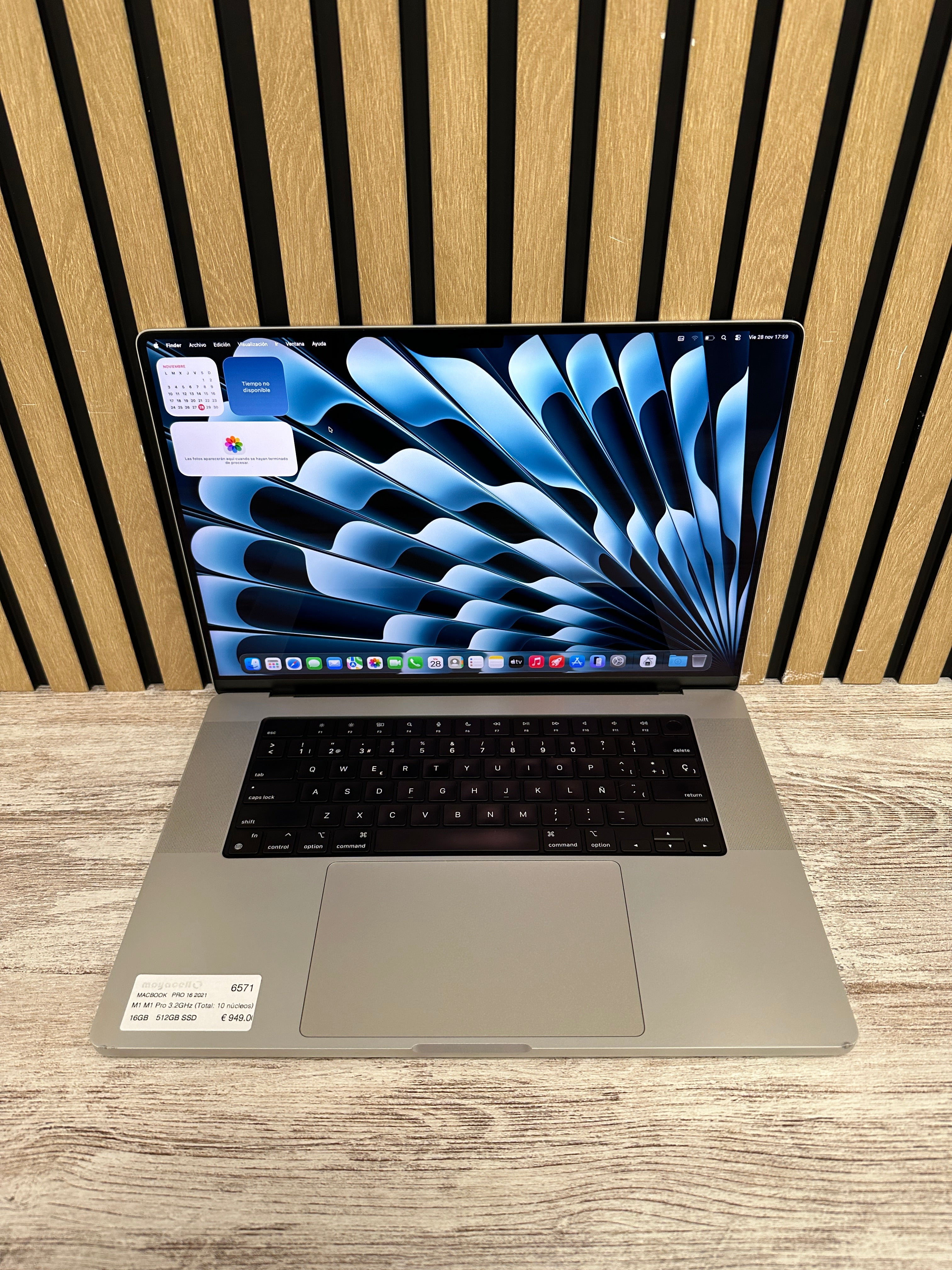 MacBook Pro 16" 2021 M1 PRO 16gb 512gb SSD